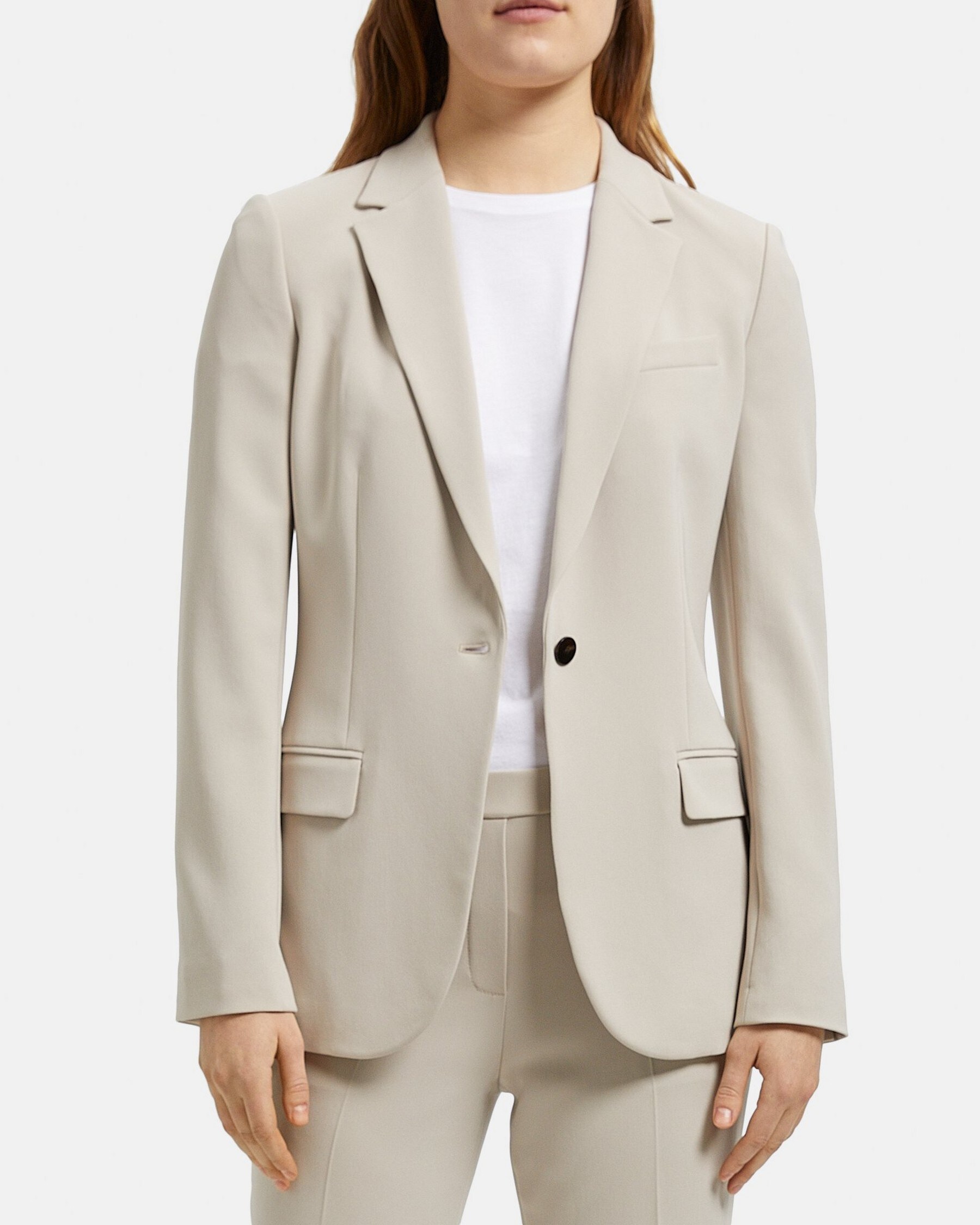 Theory Fitted Blazer in Crepe
