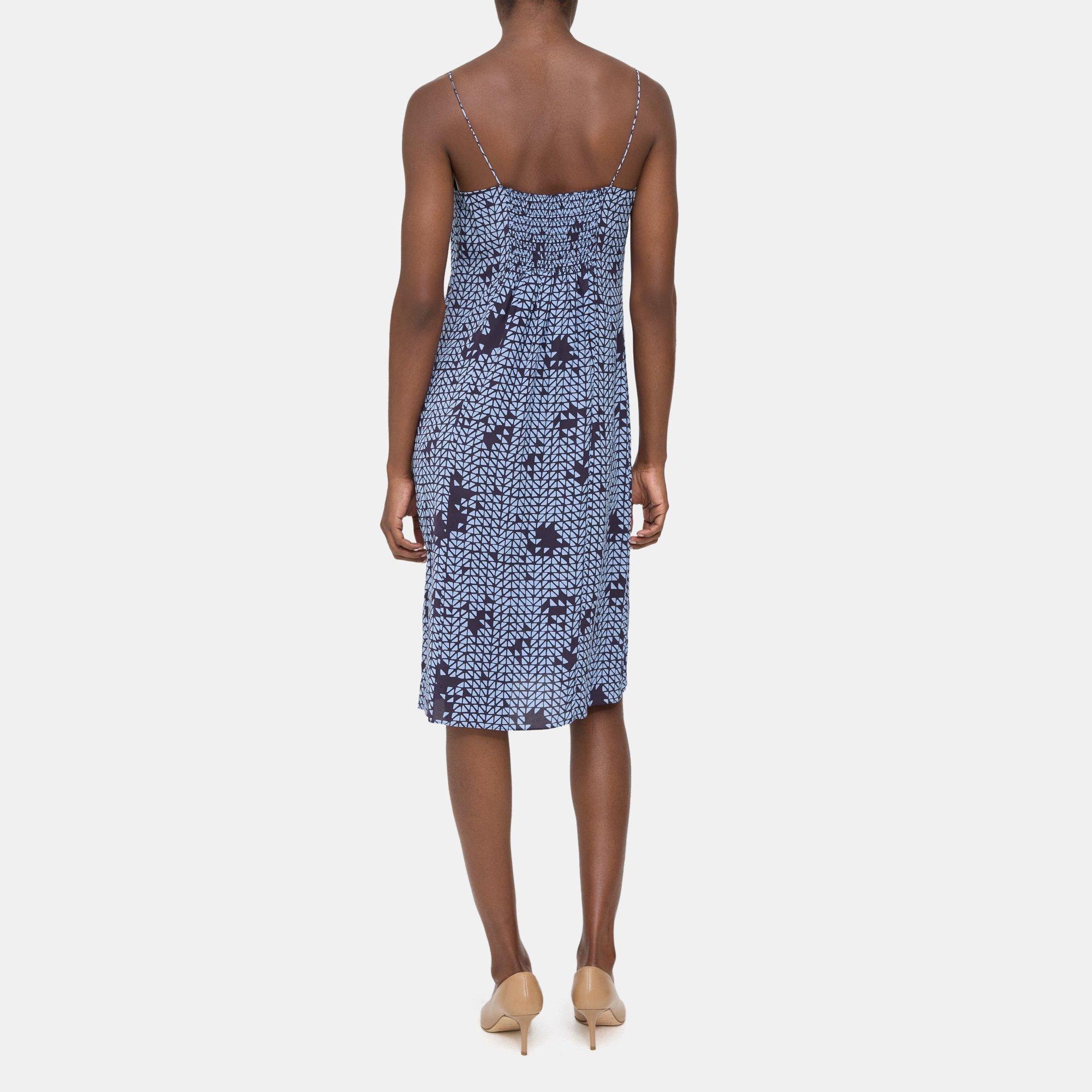 Theory blue shop slip dress