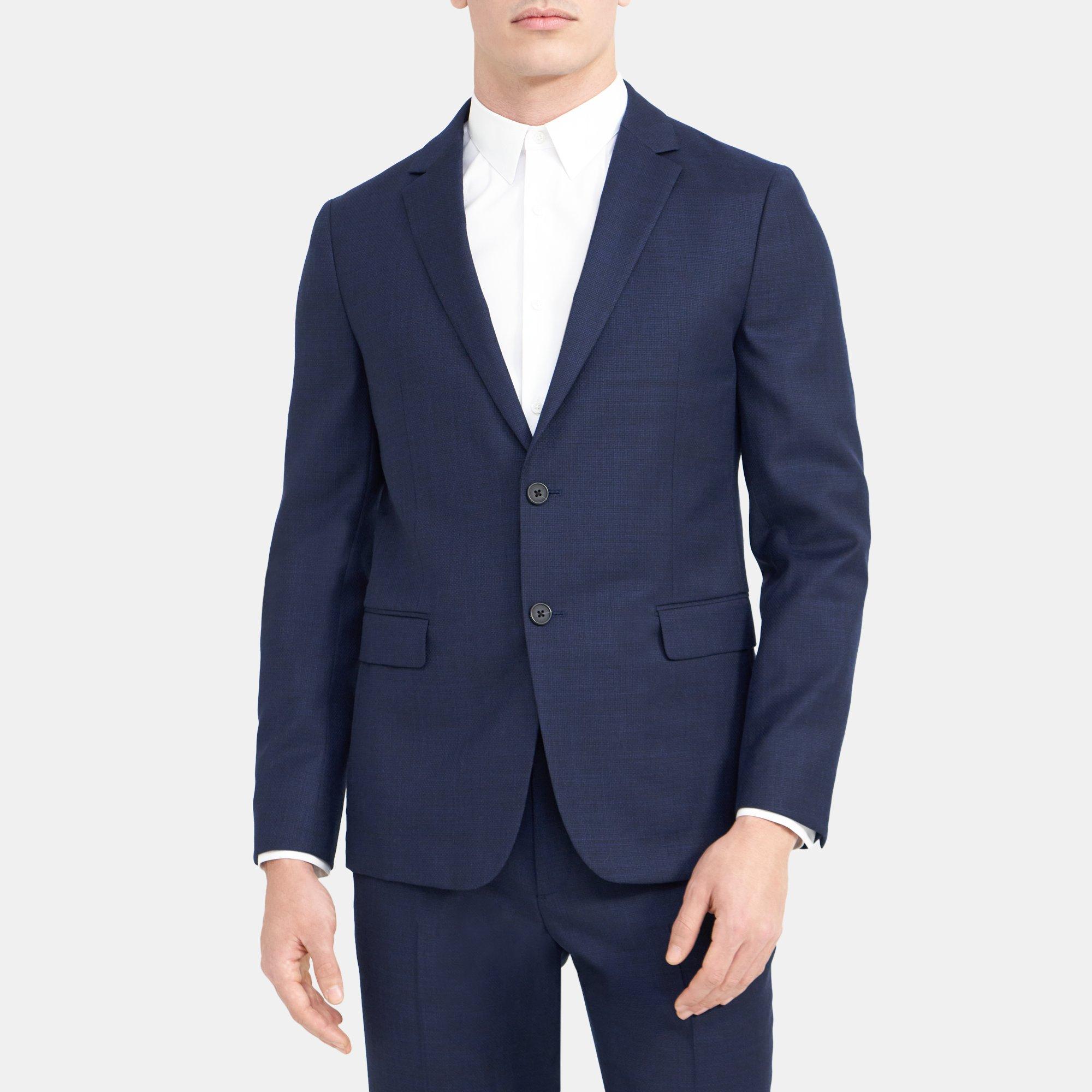 Textured Wool Unstructured Blazer | Theory Outlet