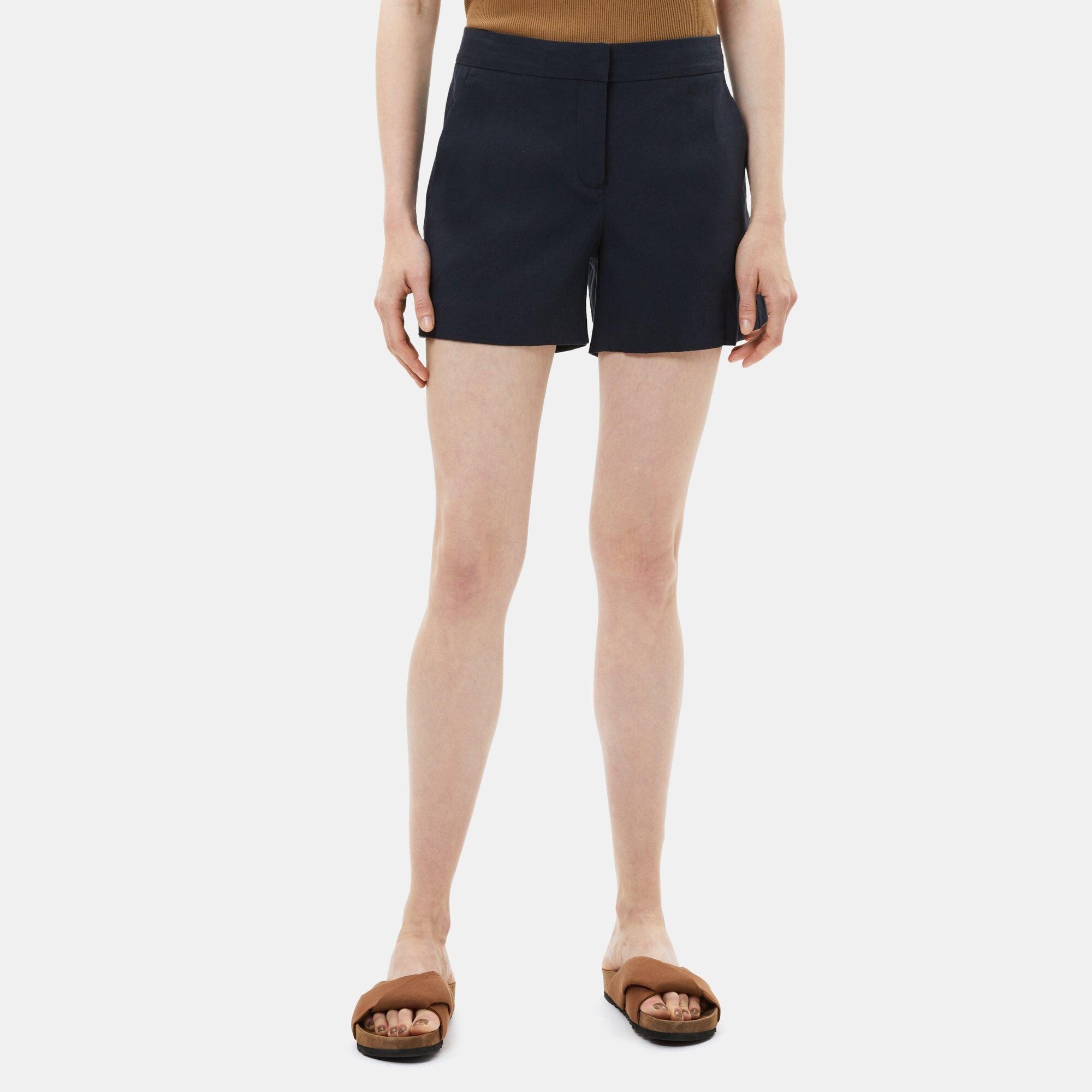 띠어리 Theory Tailored Short in Linen,DEEP NAVY