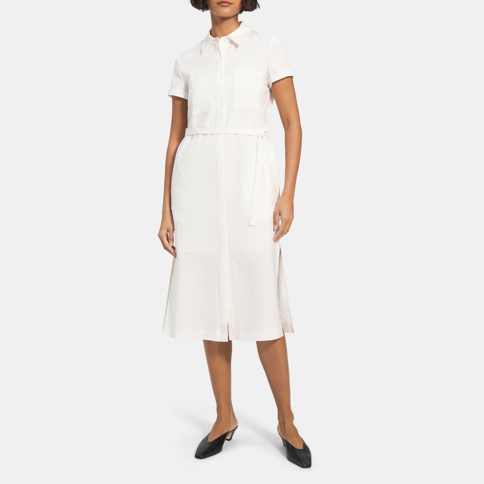 Theory short deals sleeve dress