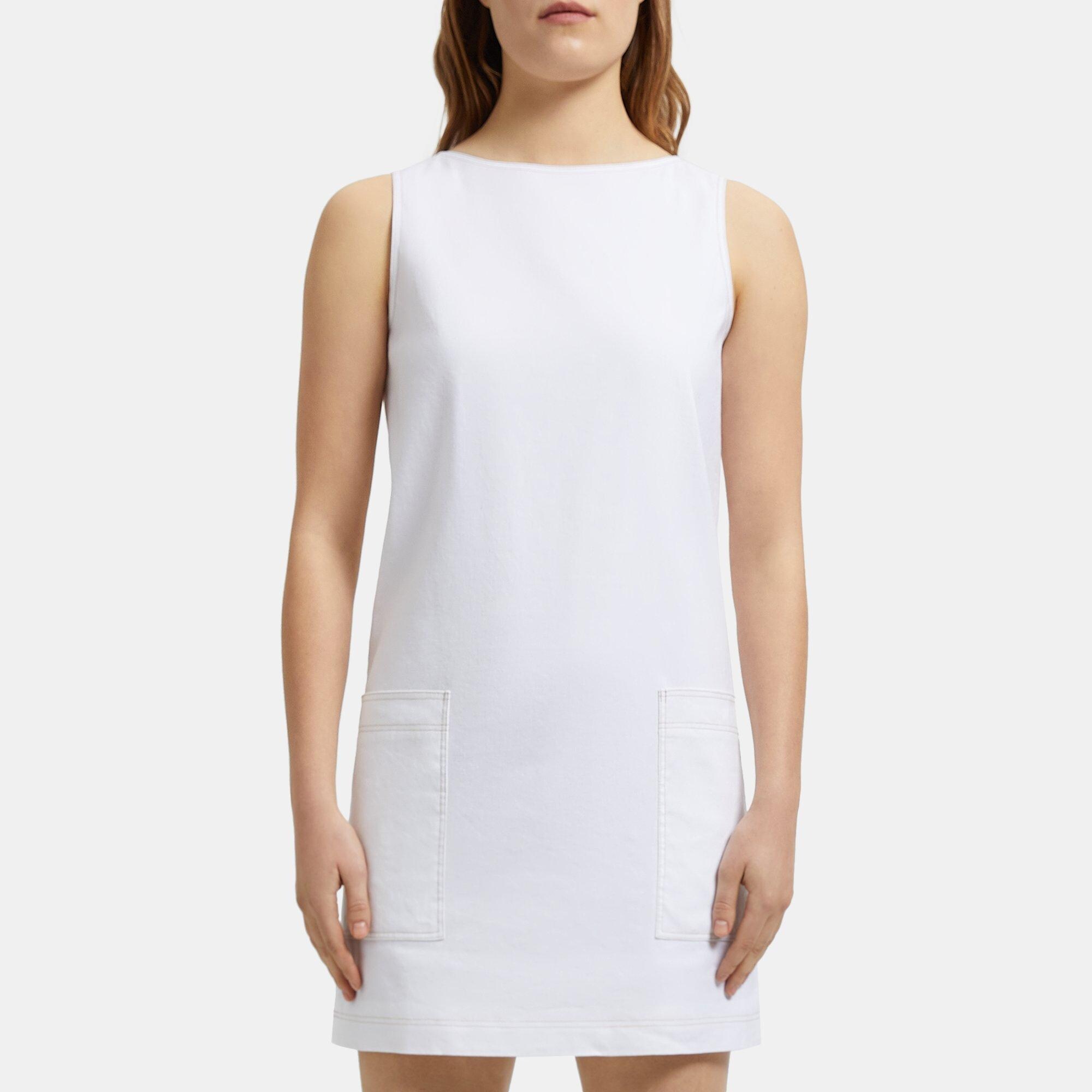 Theory linen outlet shift dress