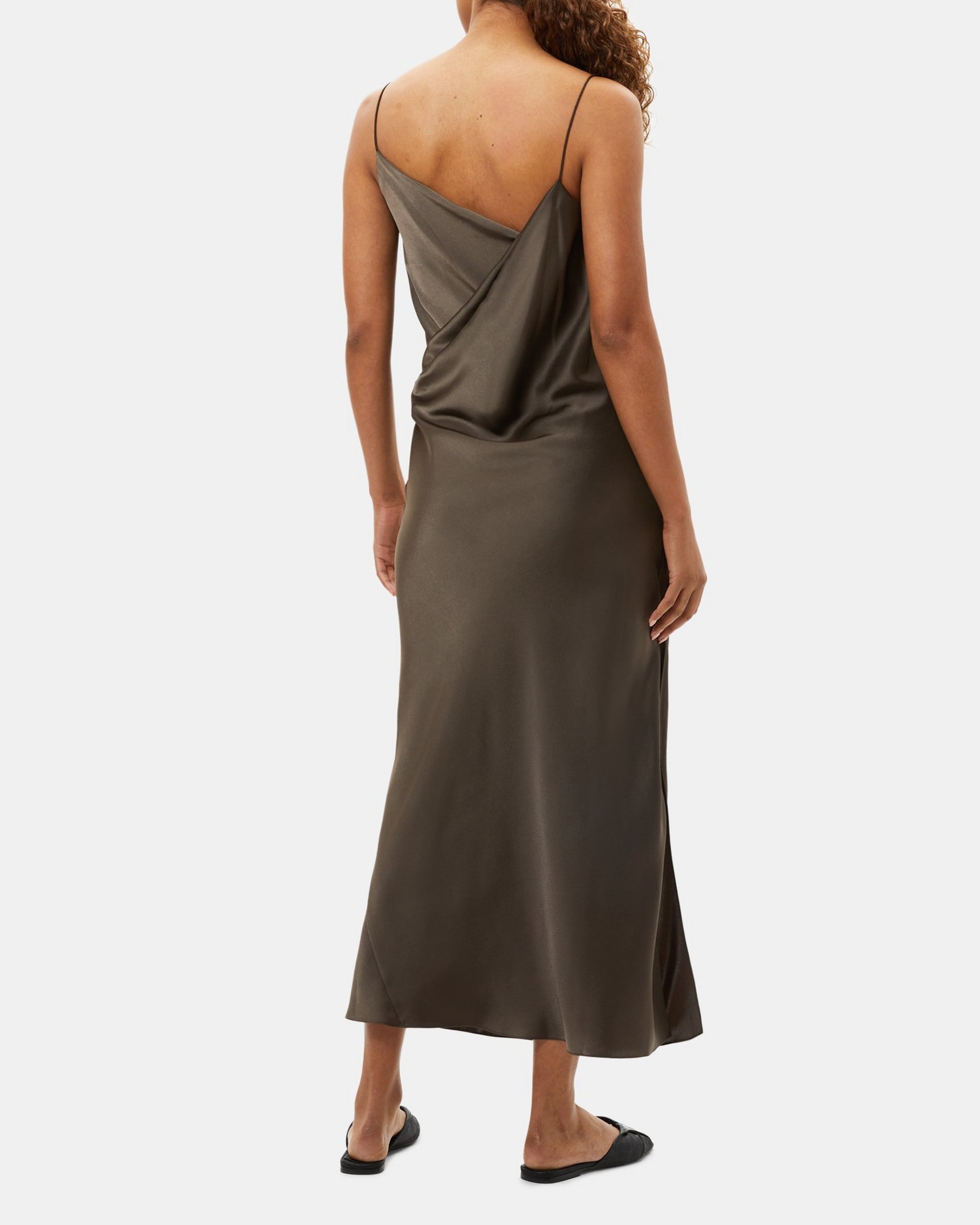 DRAPED BACK MIDI | Theory Outlet