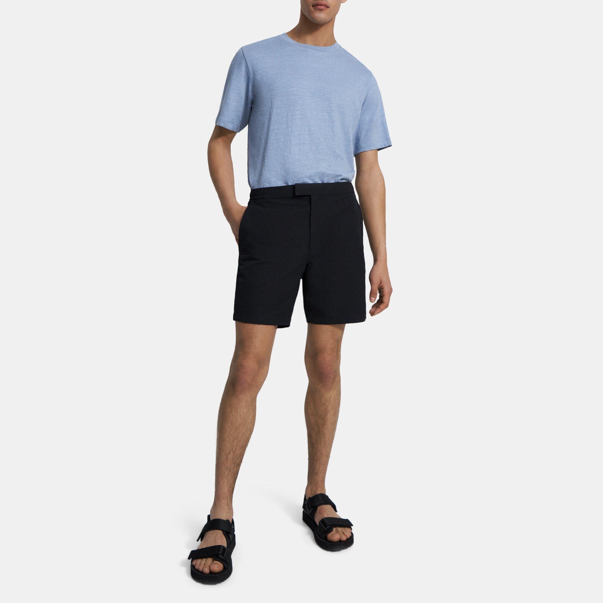 띠어리 Theory Swim Trunks in Stretch Seersucker,BLACK