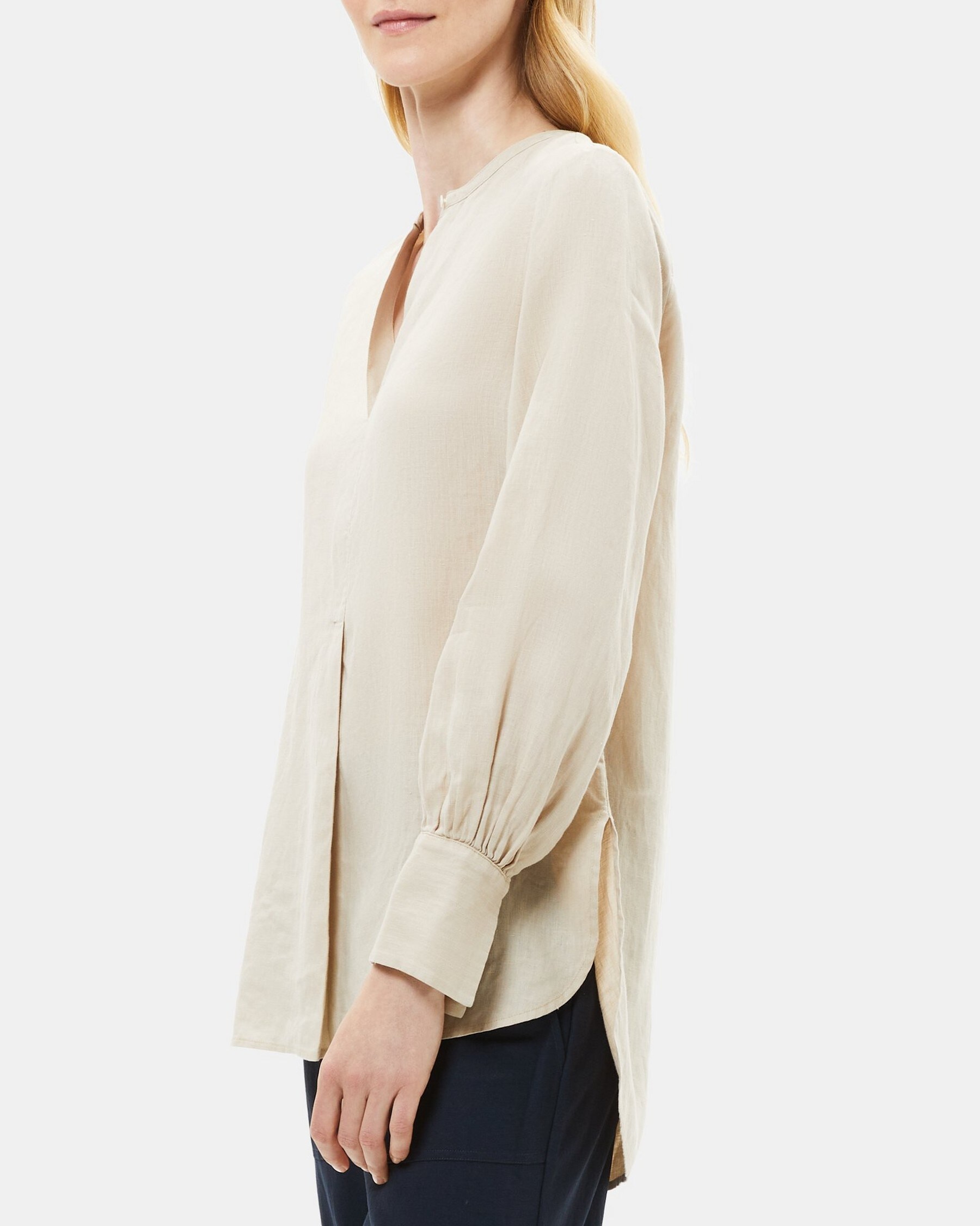 Linen Popover Tunic | Theory Outlet