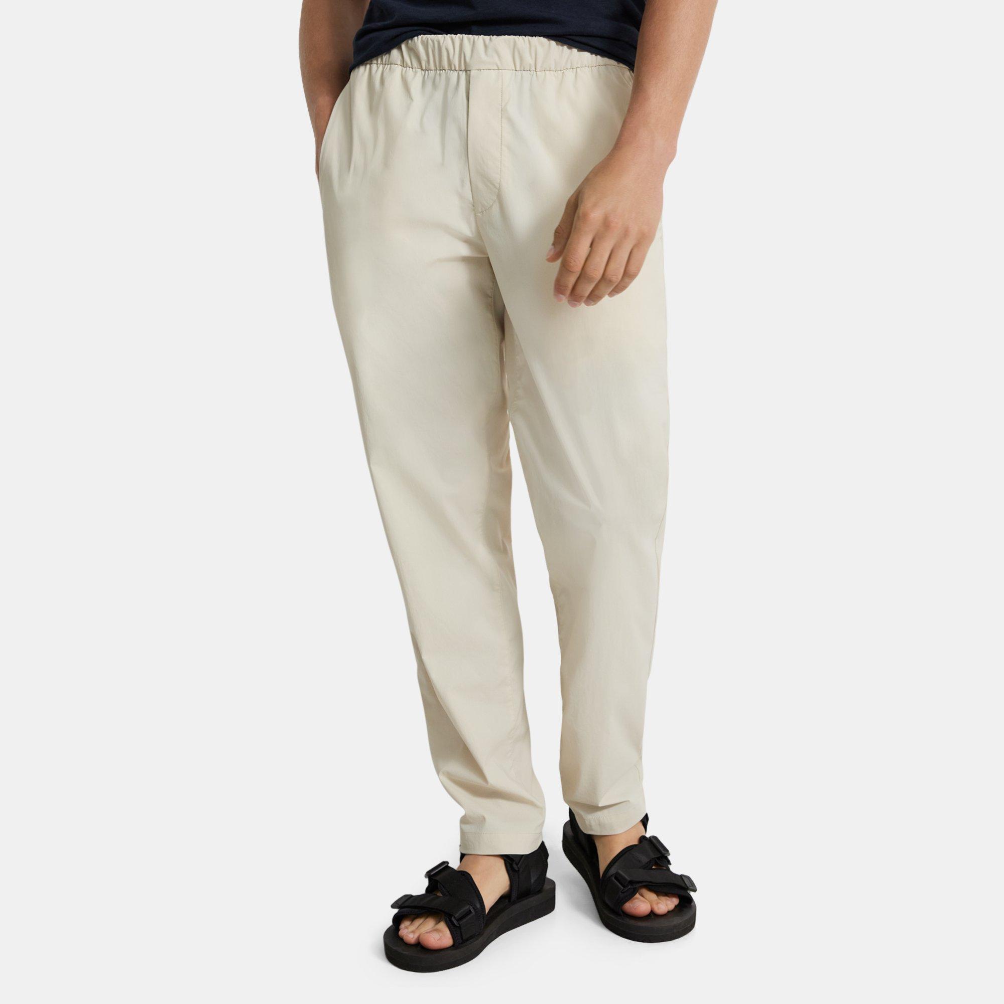 띠어리 Theory Tapered Drawstring Pant in Recycled Nylon,PEYOTE