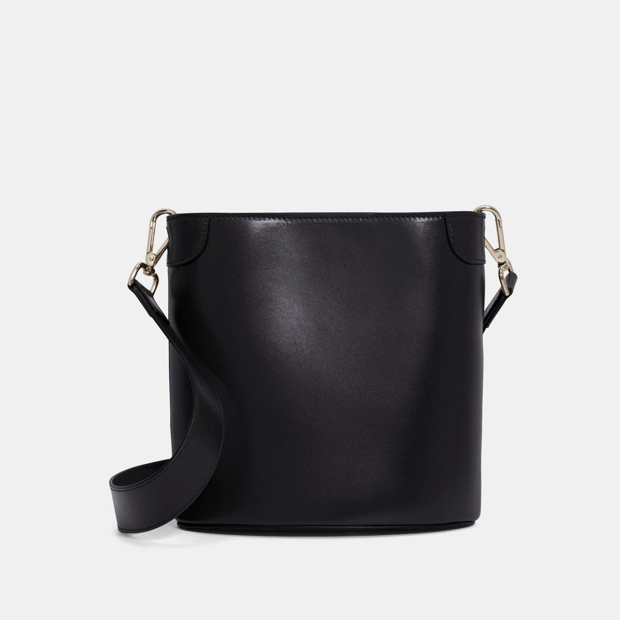 Leather Small Bucket Bag | Theory Outlet