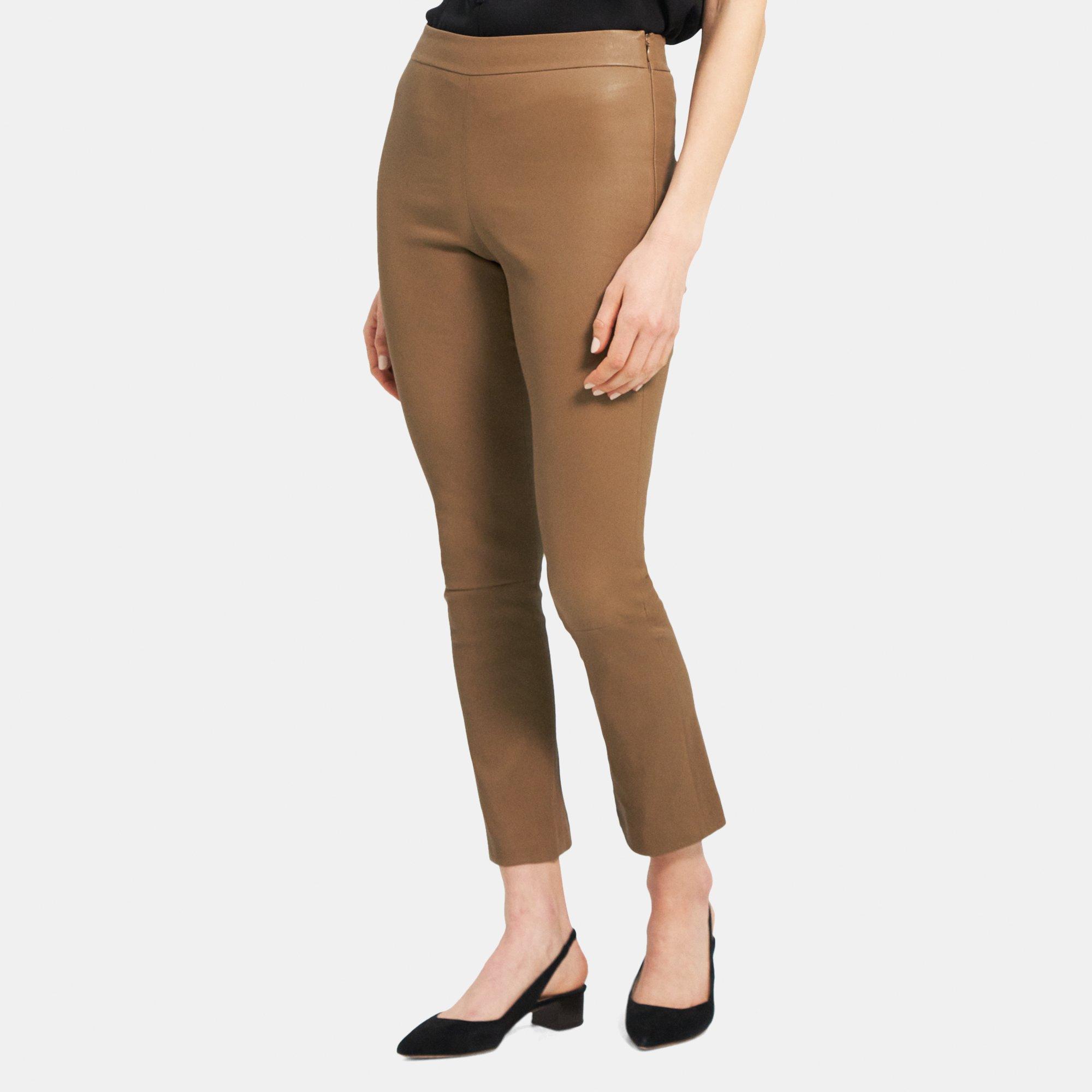 Slim Kick Pant in Leather