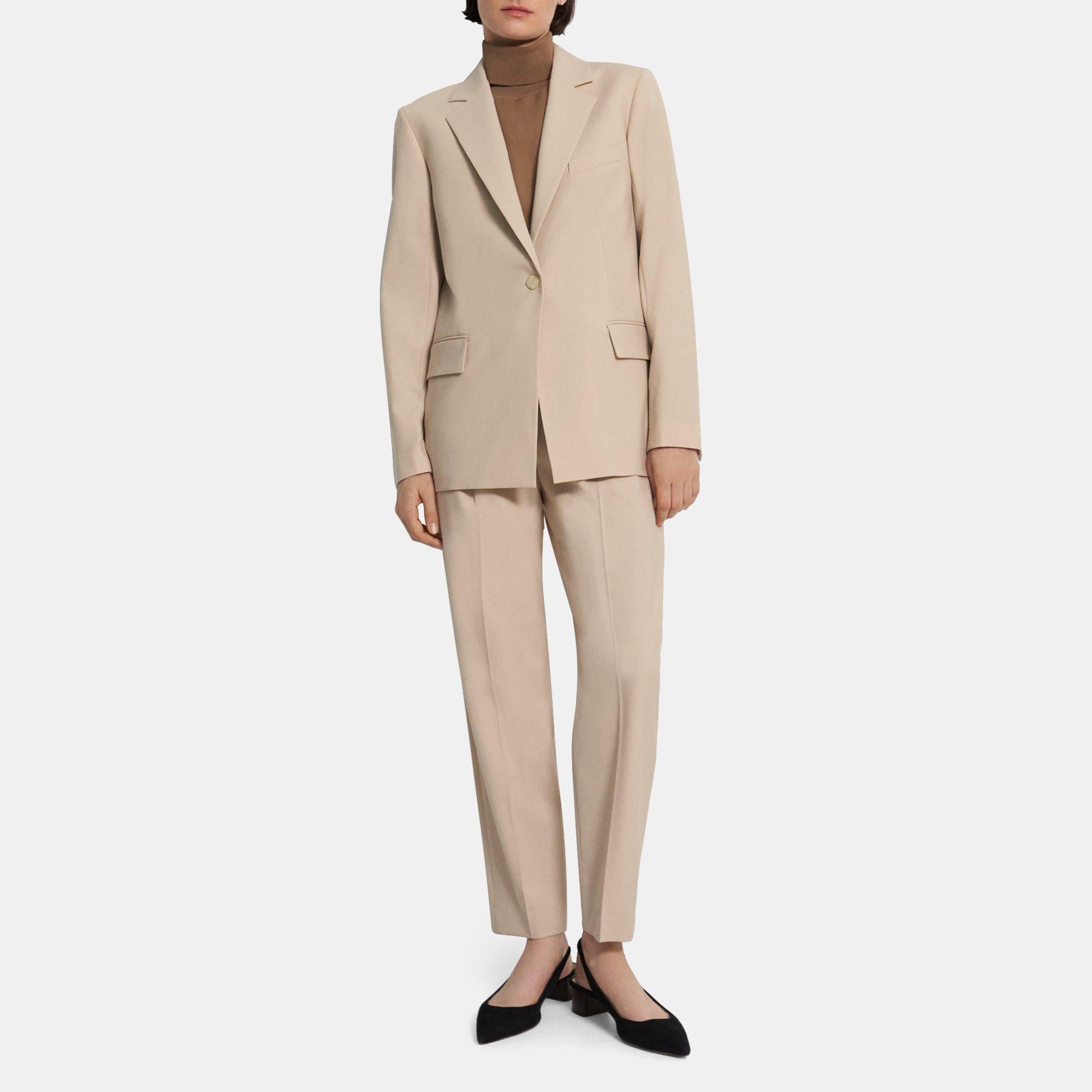 [띠어리] Theory Oversized Straight Blazer in Stretch Wool