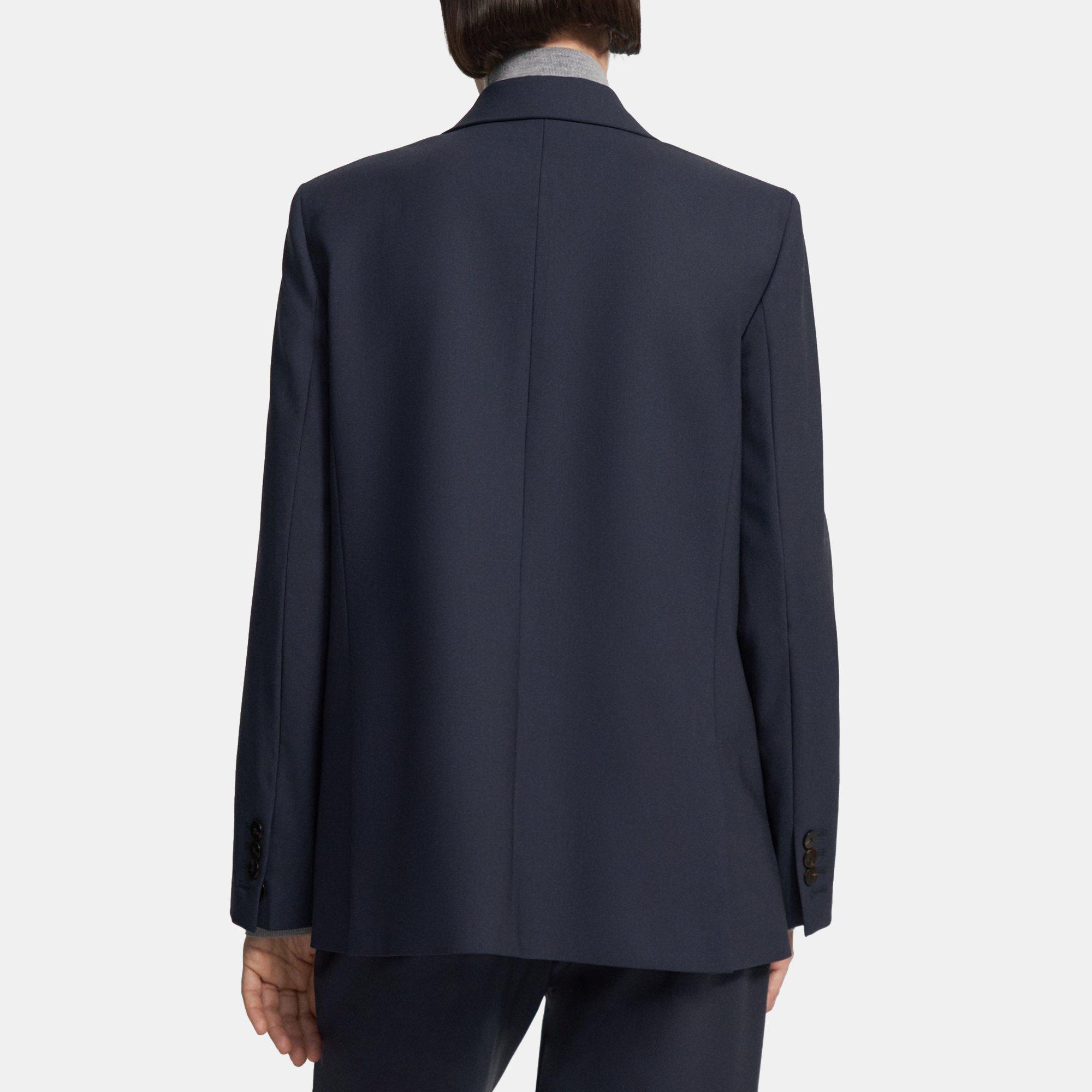 [띠어리] Theory Oversized Straight Blazer in Stretch Wool