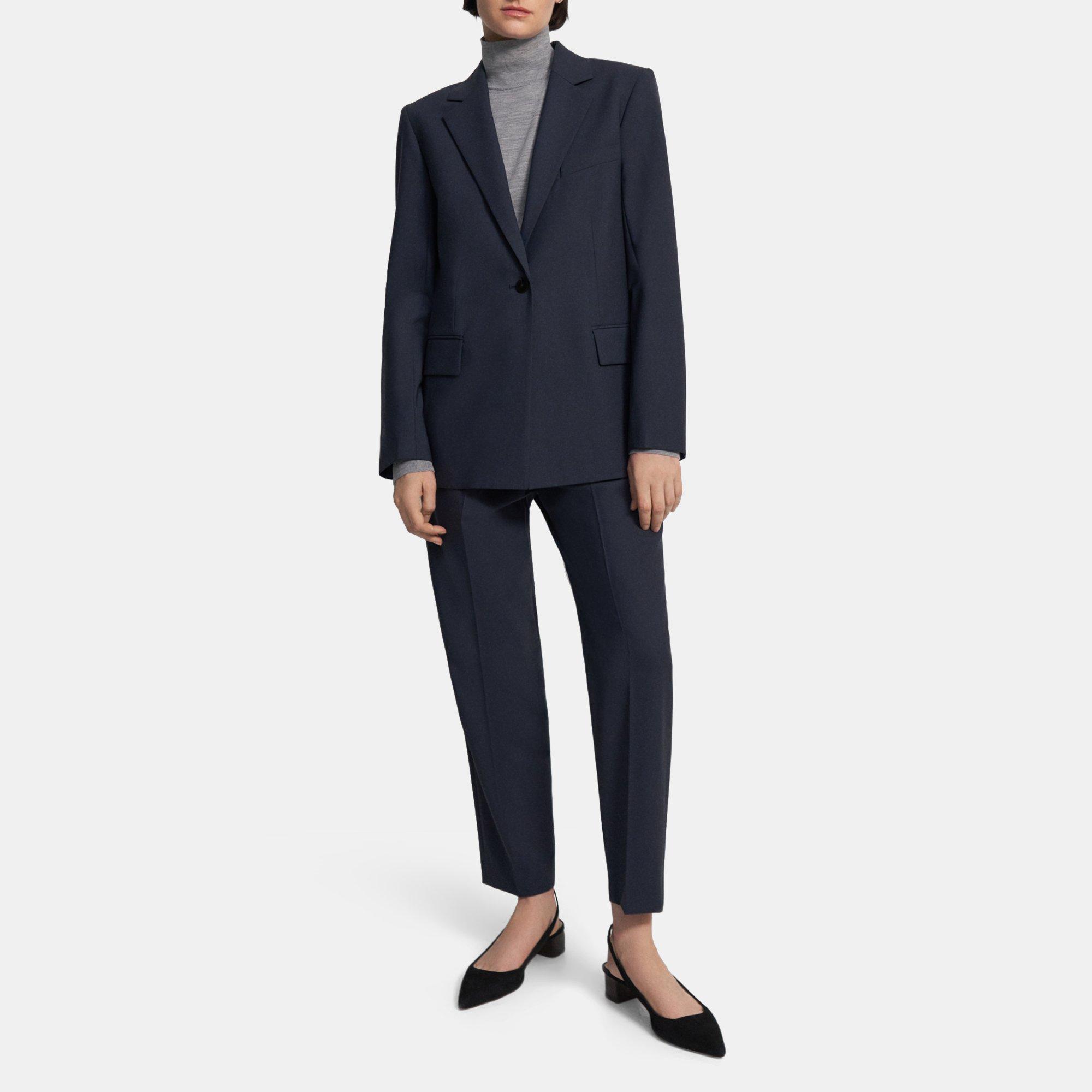 [띠어리] Theory Oversized Straight Blazer in Stretch Wool