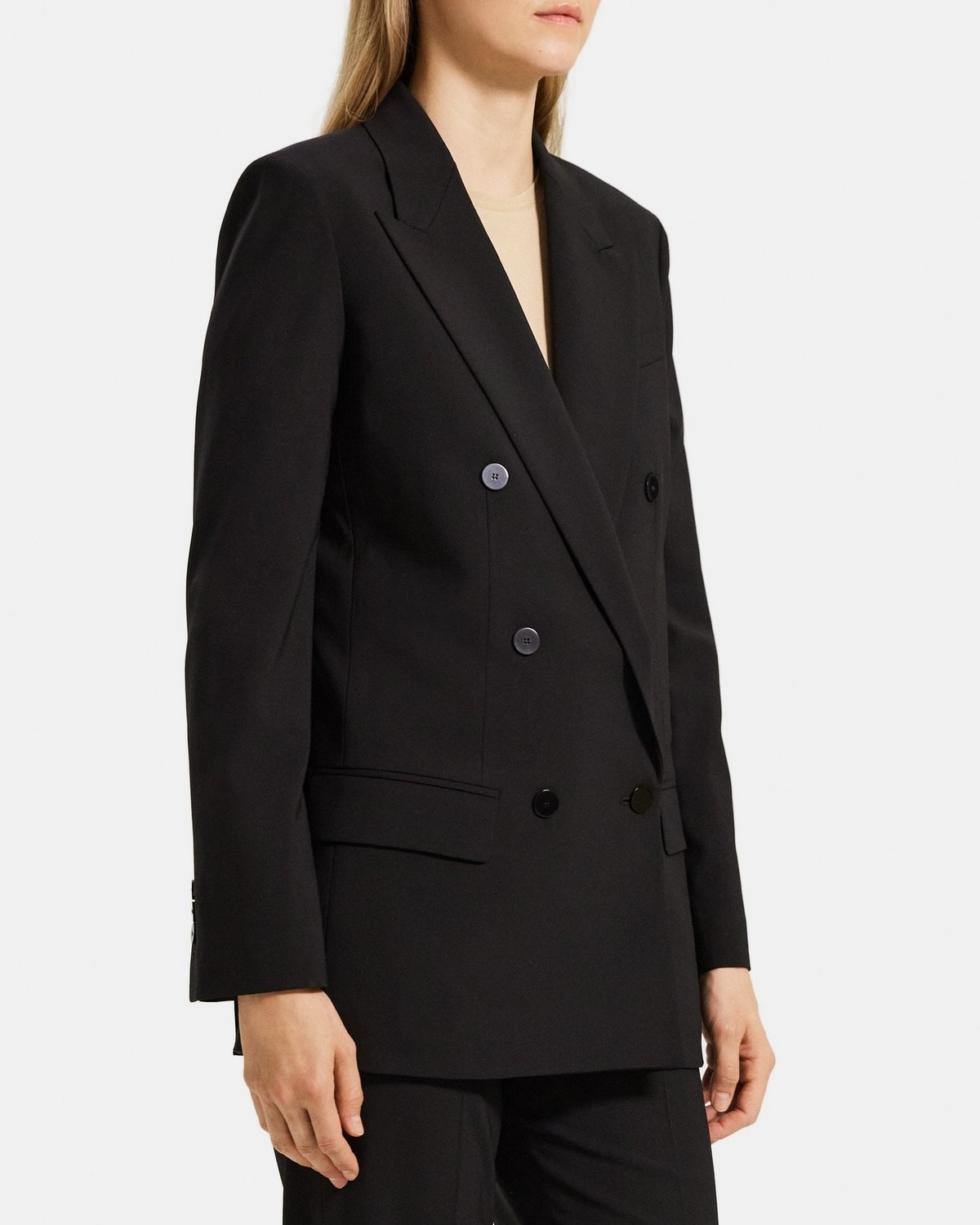 Double-Breasted Jacket in Sevona Stretch Wool