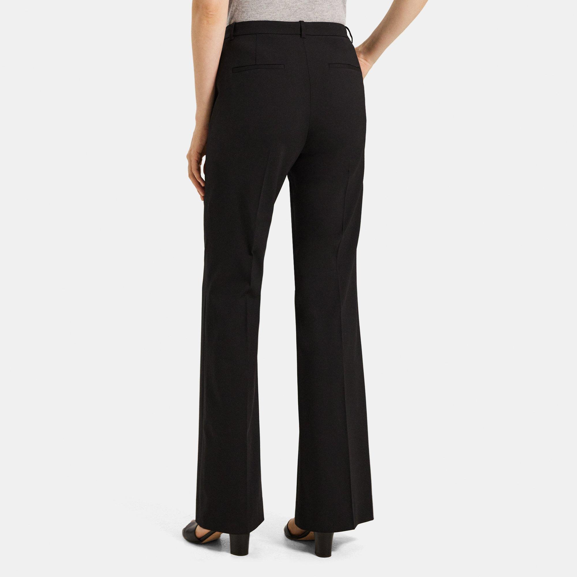 Sevona Stretch Wool High-Waist Flare Pant | Theory Outlet