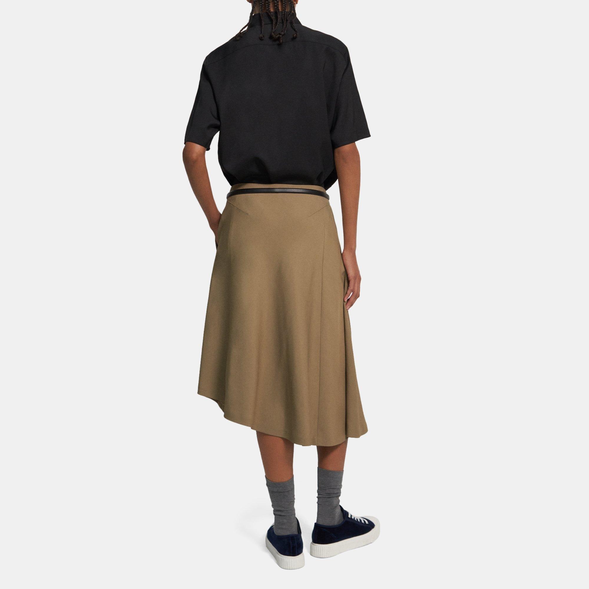 Women's Skirt in denim and viscose