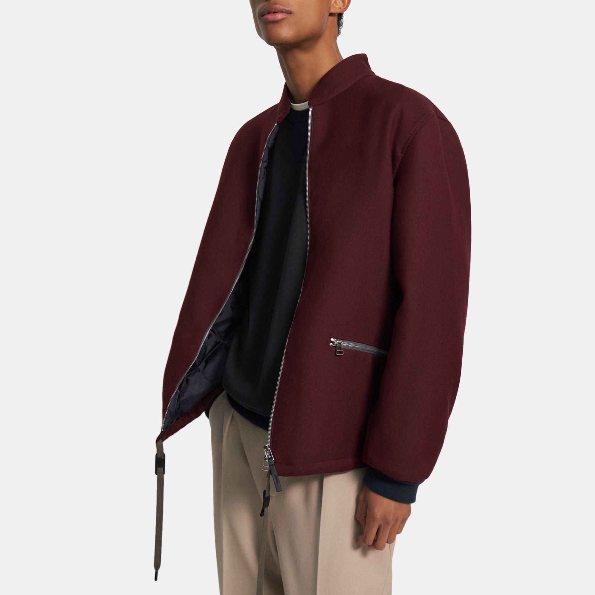 Purple Bond Wool Luxe Bomber Jacket | Theory Project