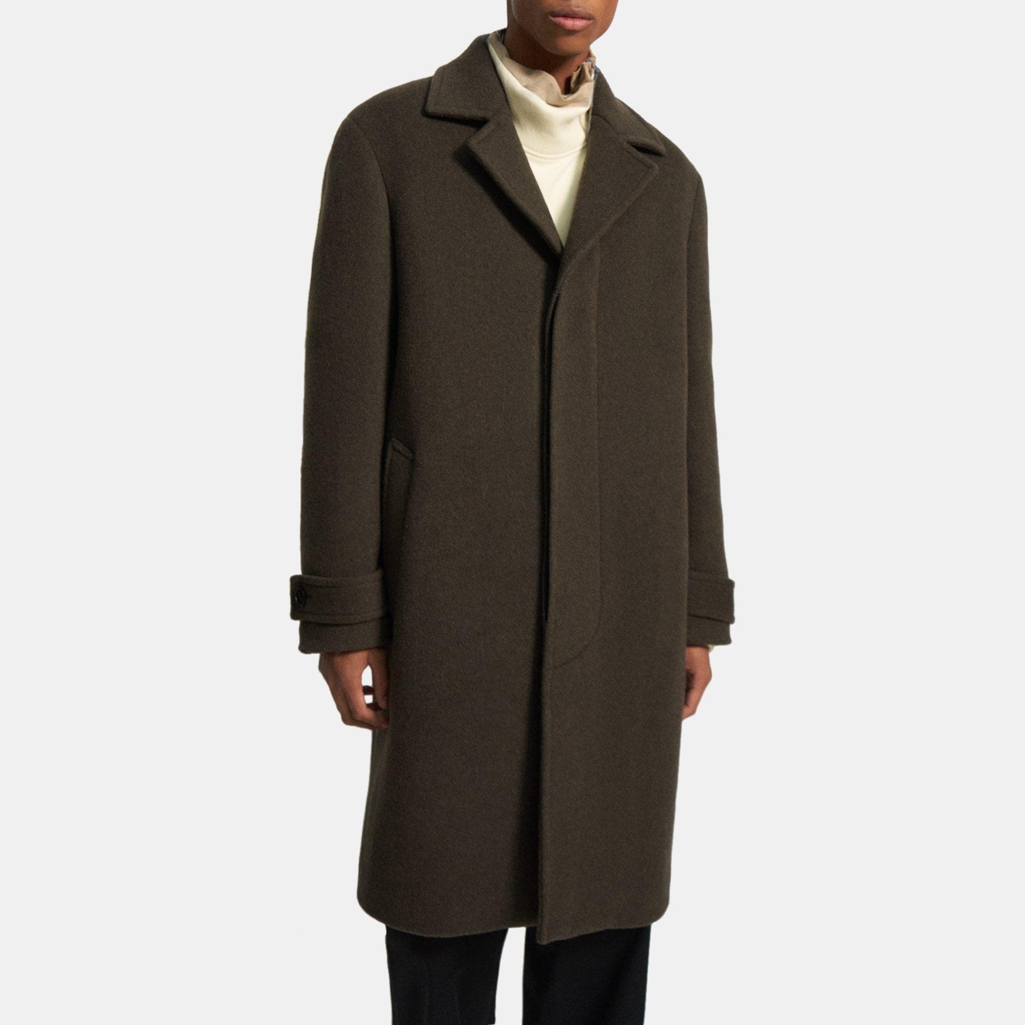 Recycled Wool Topcoat | Theory Outlet