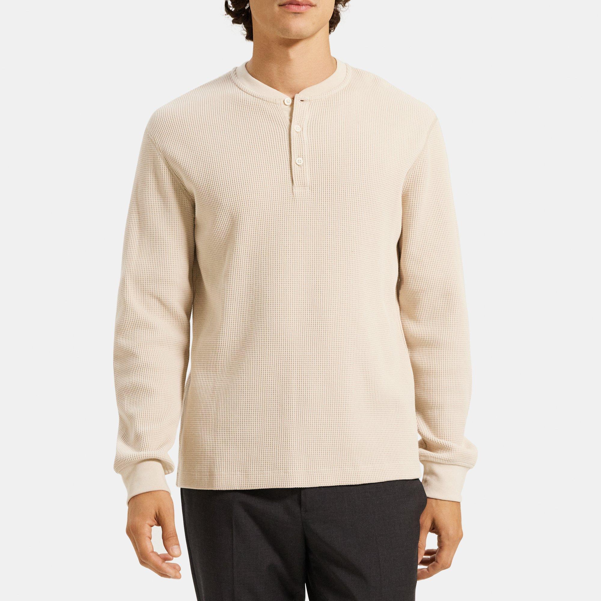 Theory weekend waffle knit henley pullover new arrivals