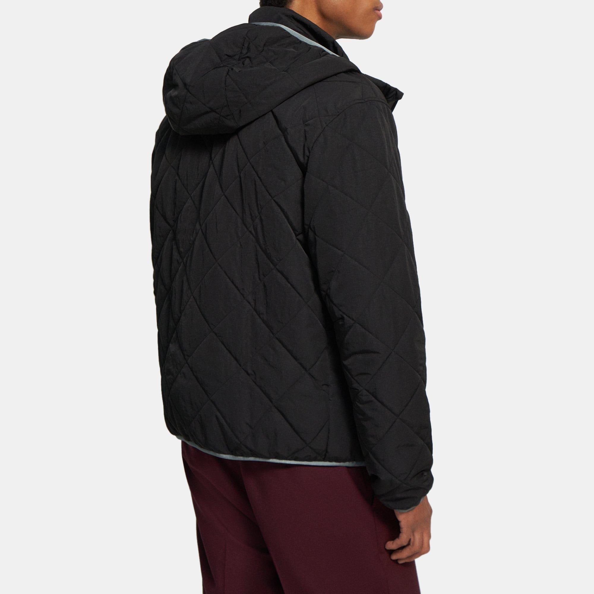 Hooded Recycled Tech Nylon Jacket