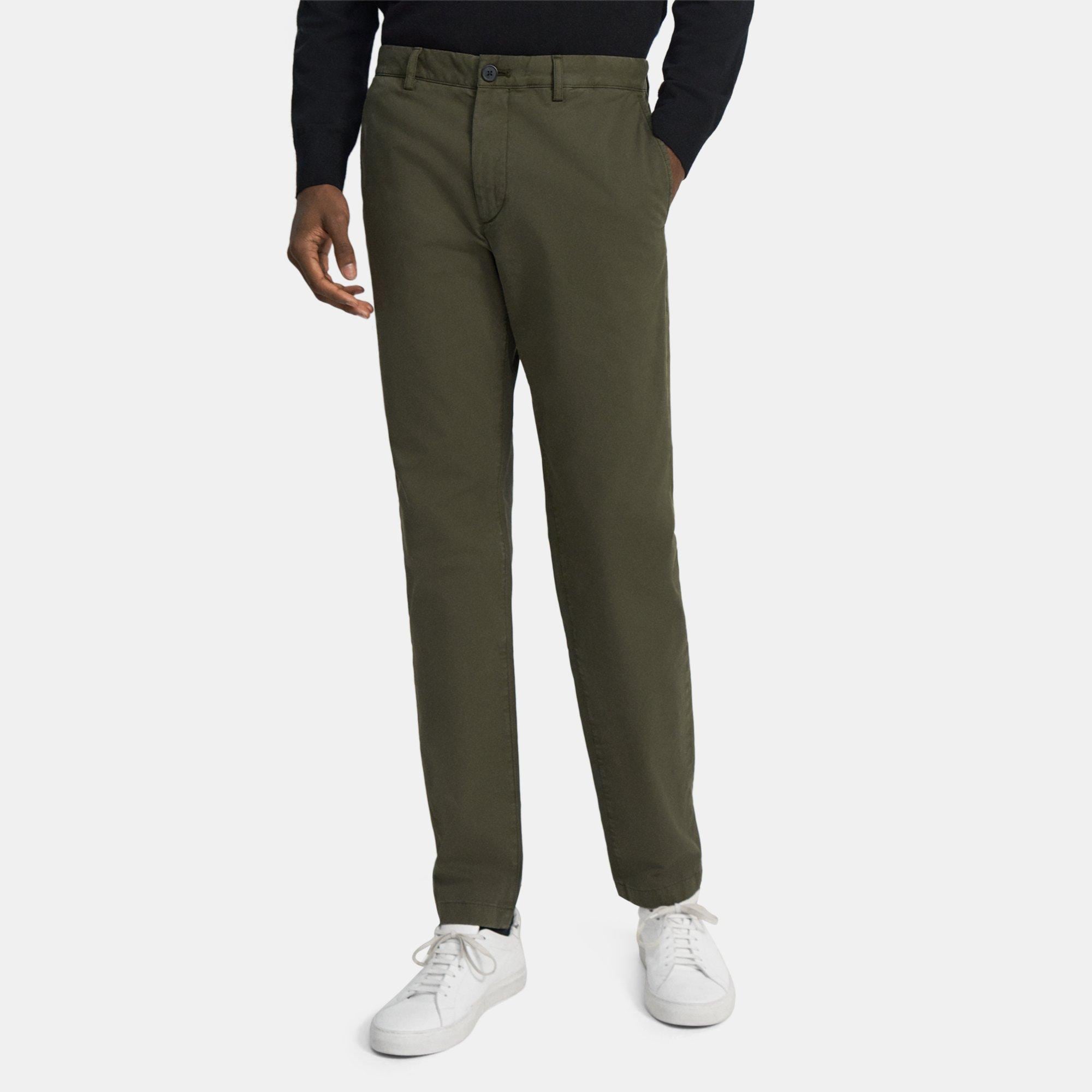 Green Organic Cotton Classic-Fit Pant | Theory Outlet