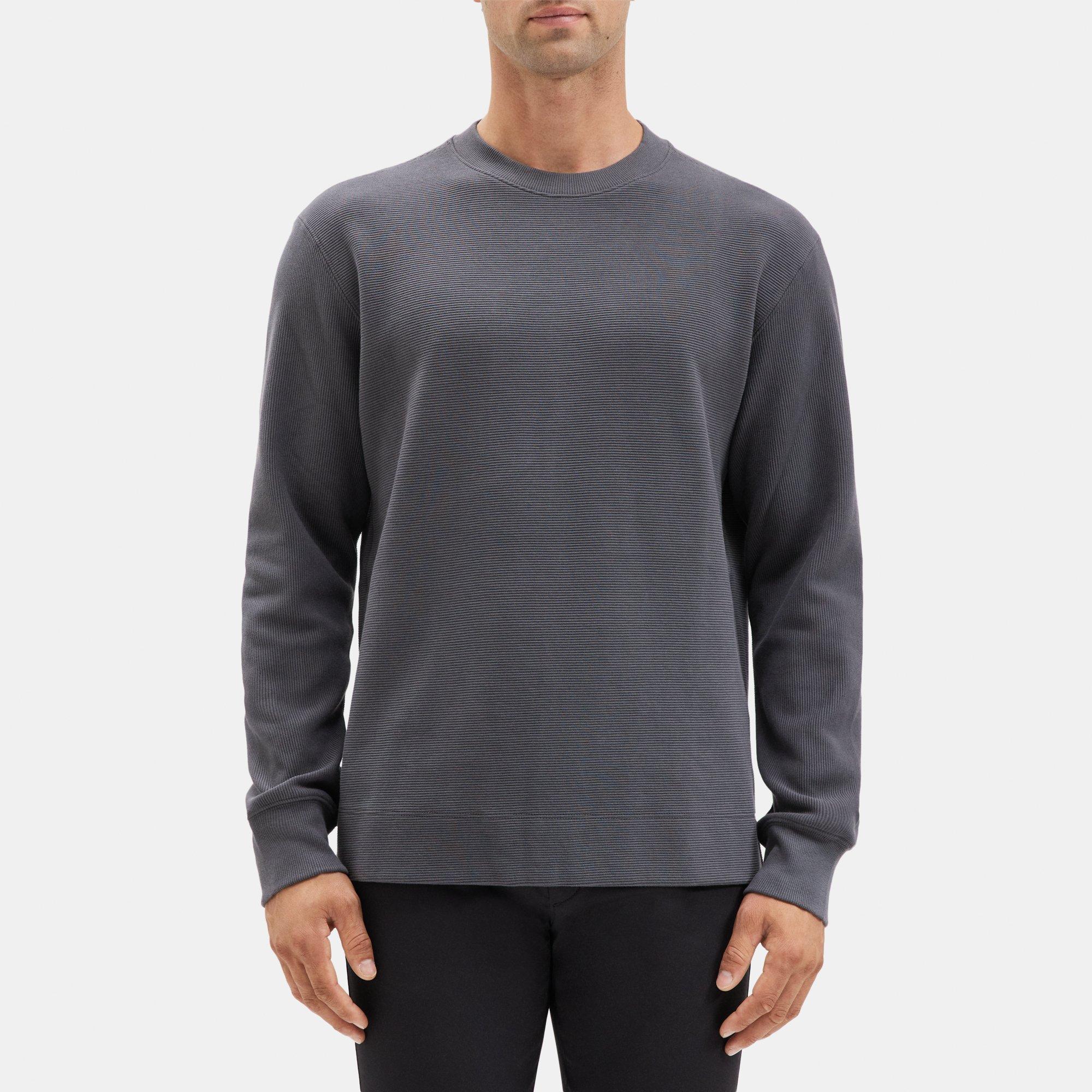 Crewneck Sweatshirt Organic Cotton | Theory Outlet