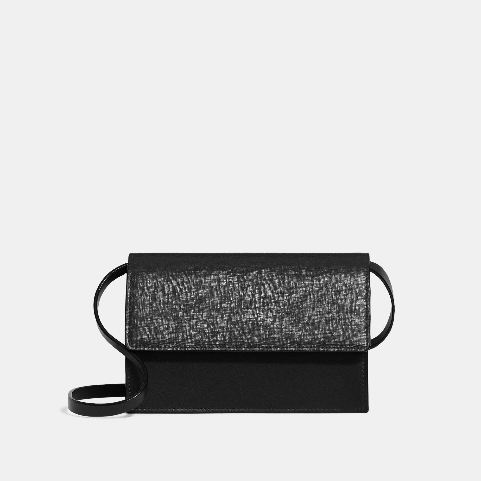 Leather Shoulder Box Bag | Theory Outlet