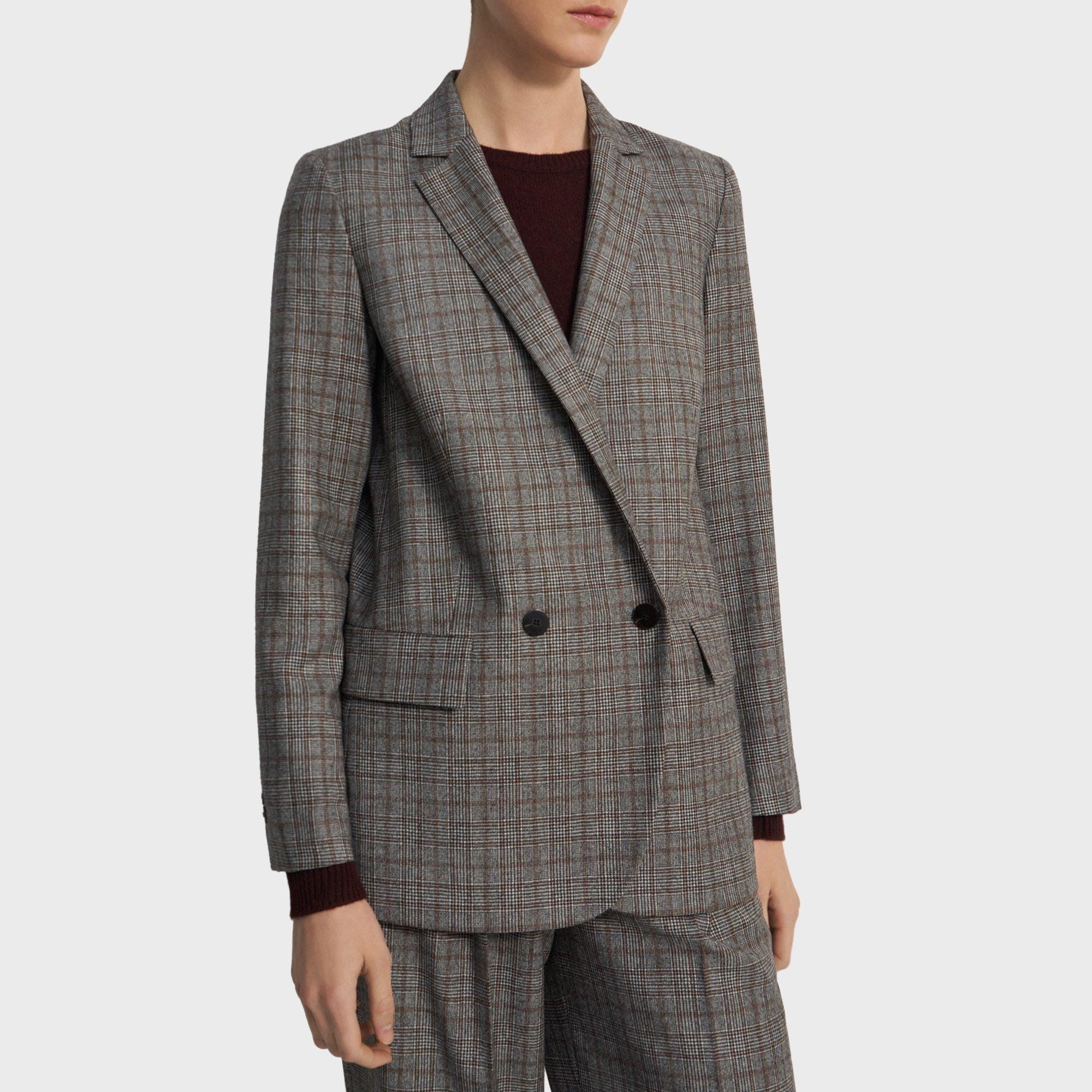 Double-breasted Marzotto flannel suit London fit - Semi-slim