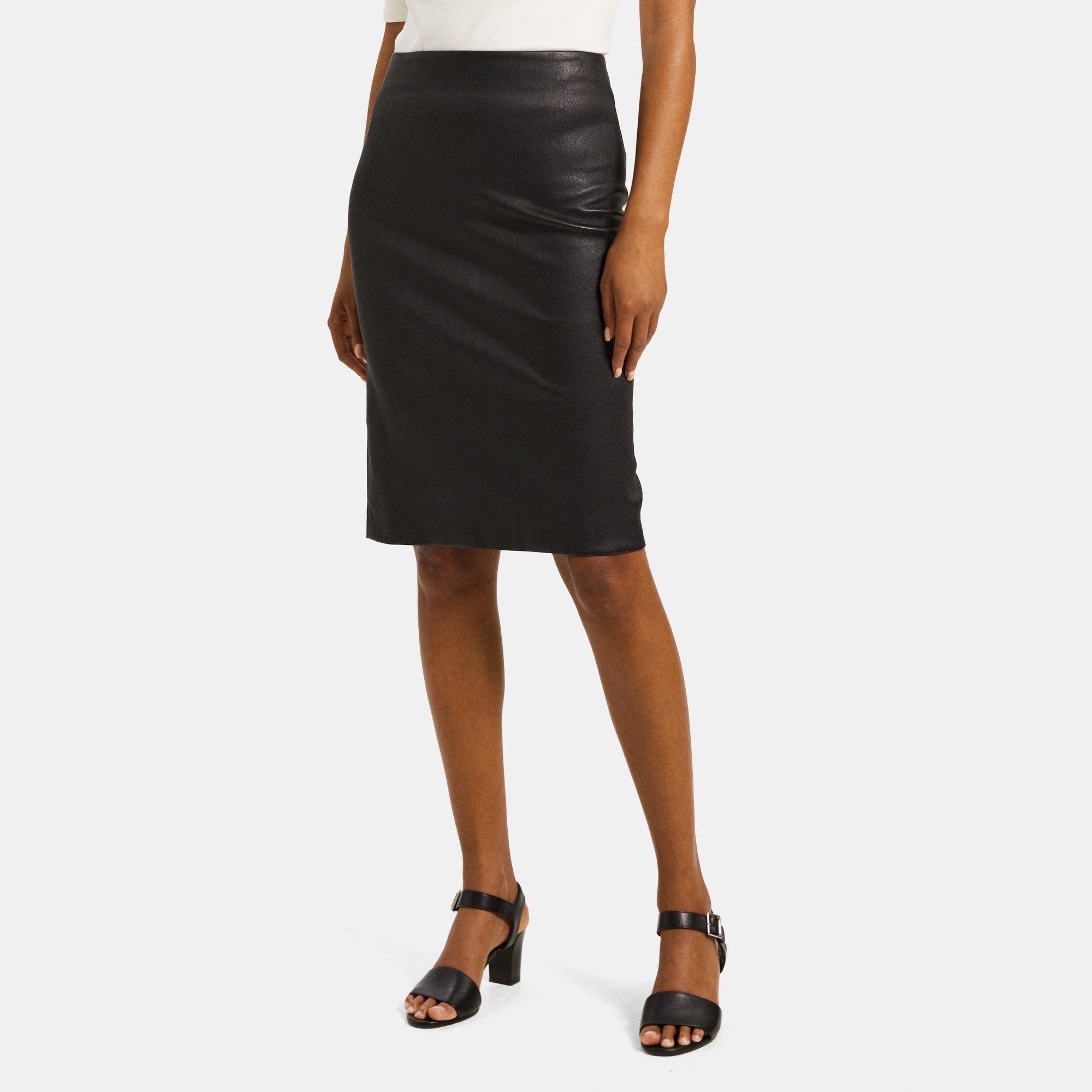 Buttery Leather Pencil Skirt M – OMNIA