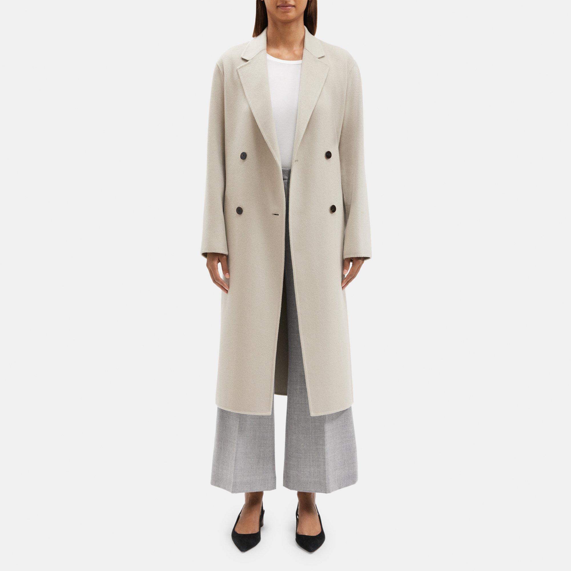 Cashmere Double-Breasted Coat | Theory Outlet