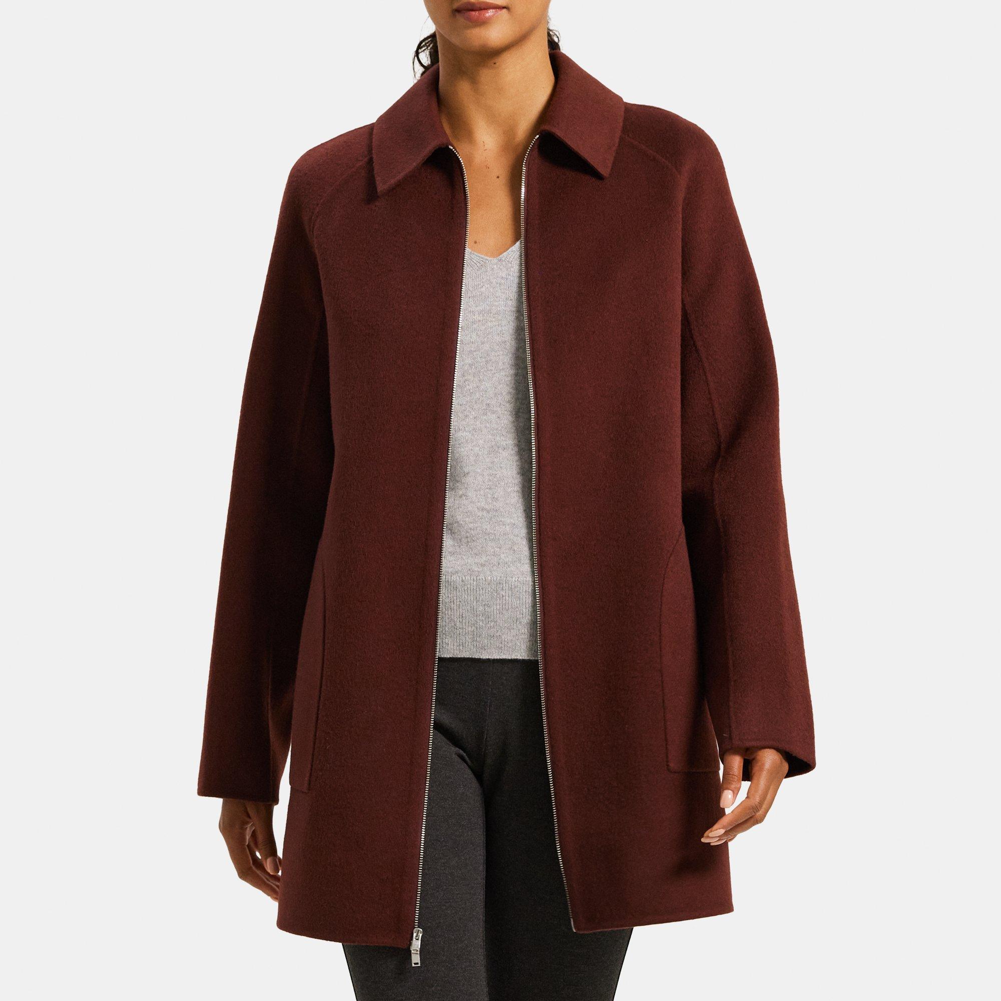 Theory Relaxed Coat in Double-Face Wool-Cashmere