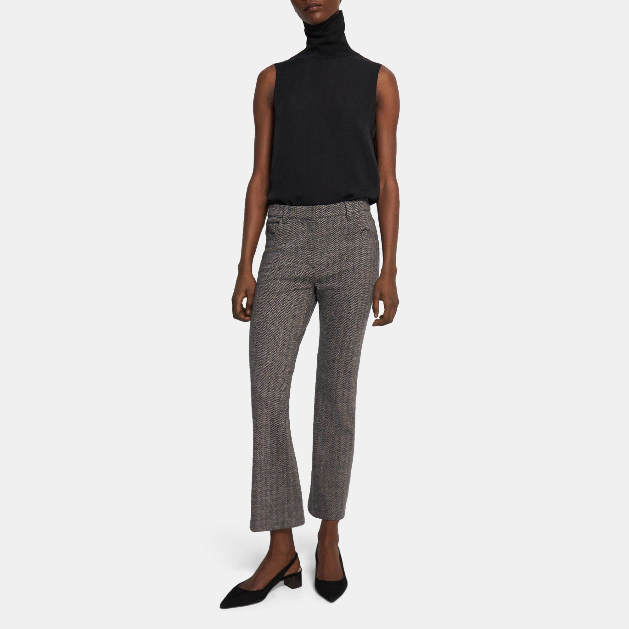 Theory 5-Pocket Flare Pant in Wool-Blend Knit