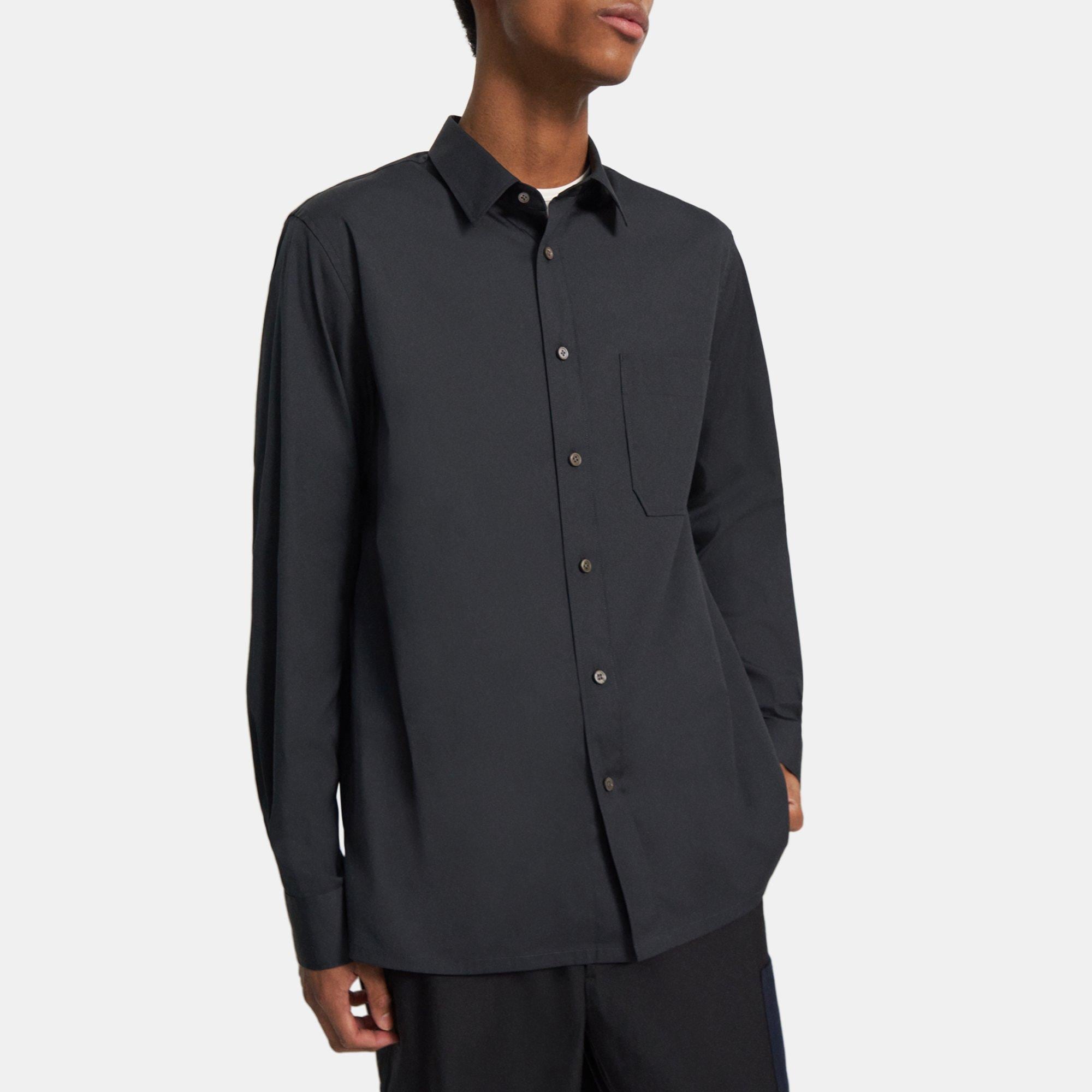 Stretch Cotton Shirt | Theory Outlet
