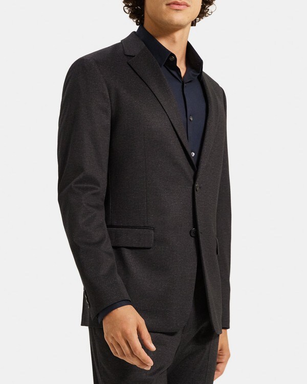 띠어리 Theory Unstructured Suit Jacket in Knit Twill,BLACK MULTI