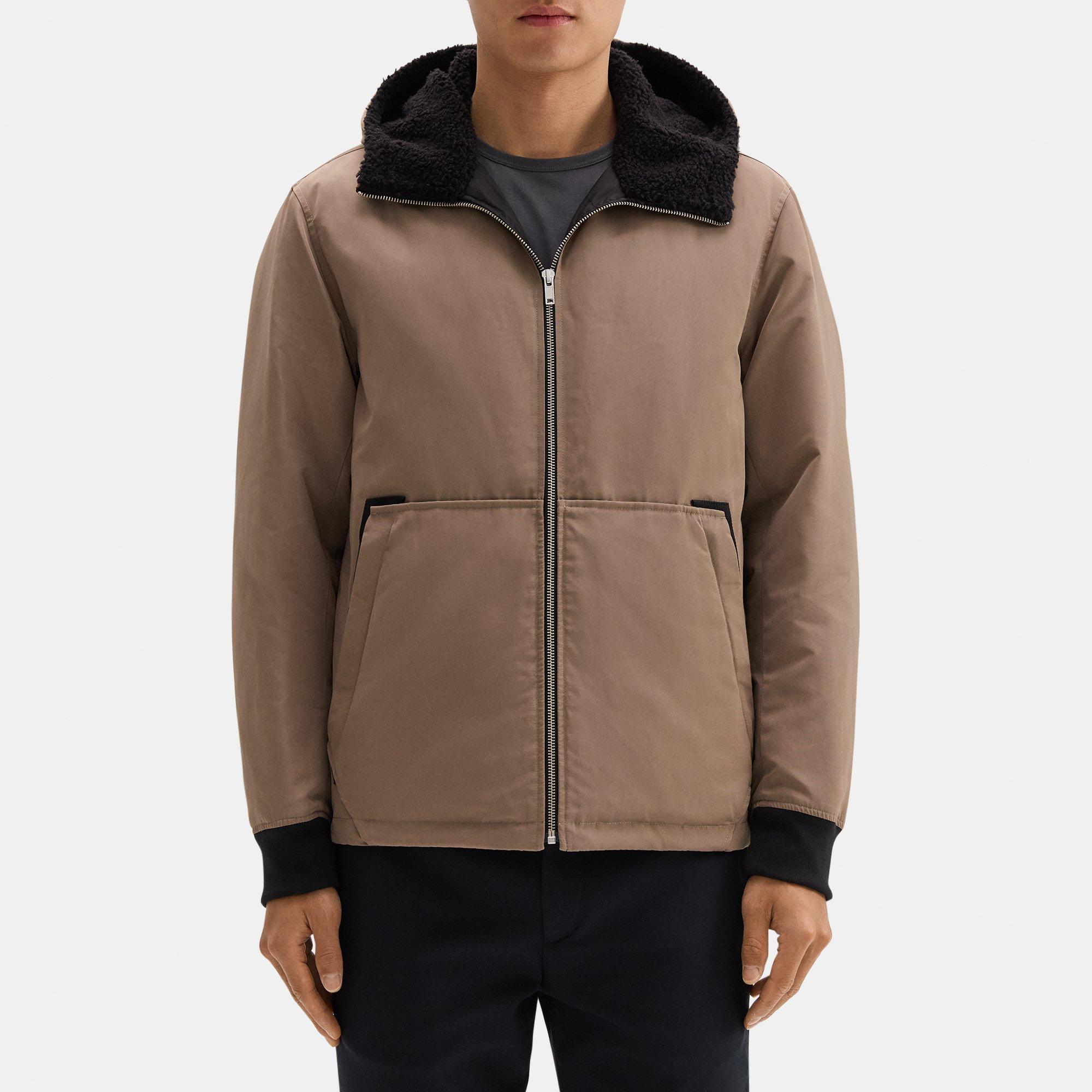 띠어리 Theory Hooded Puffer Jacket in Polyester,FOSSIL