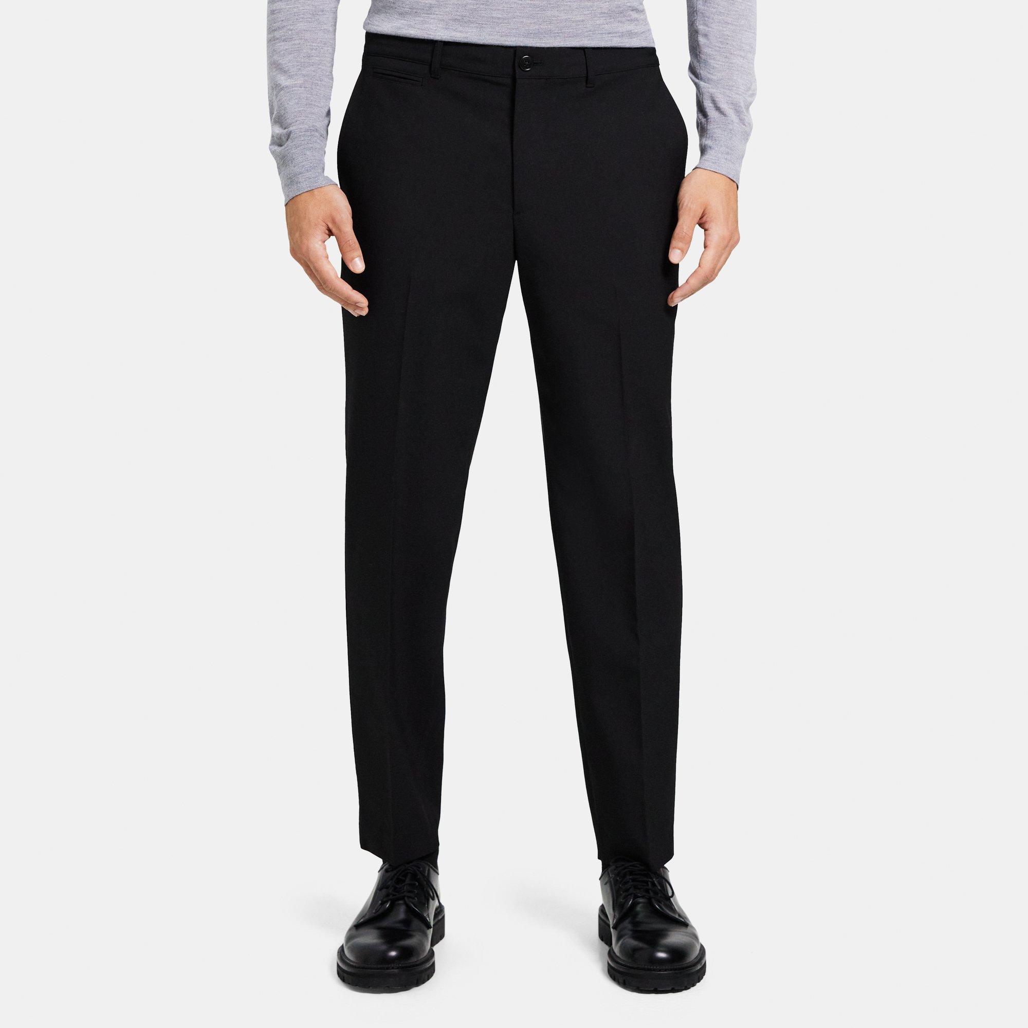 띠어리 Theory Tapered Drawstring Pant in Stretch Cotton Flannel,BLACK