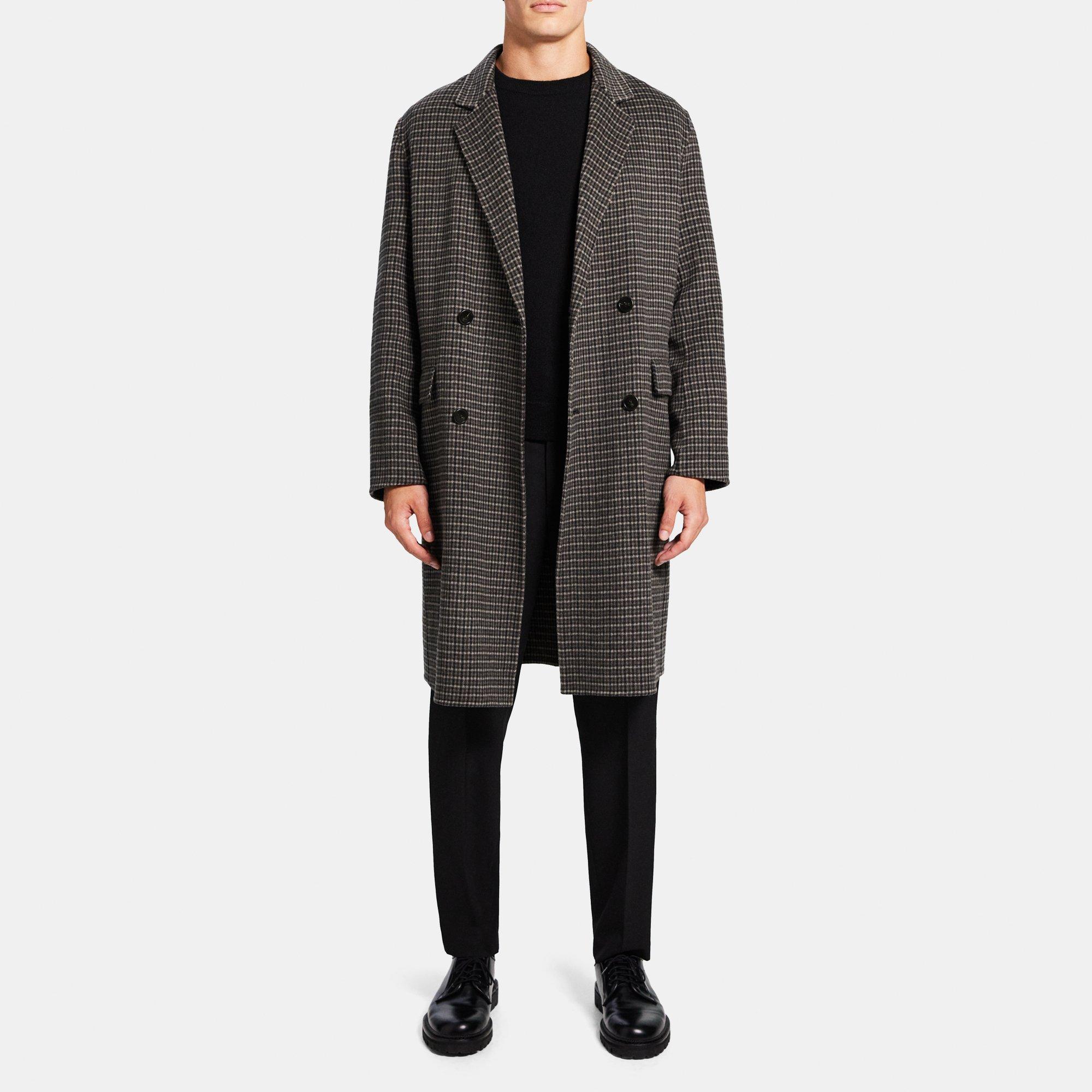 Double-Face Wool-Cashmere Double-Breasted Coat | Theory Outlet