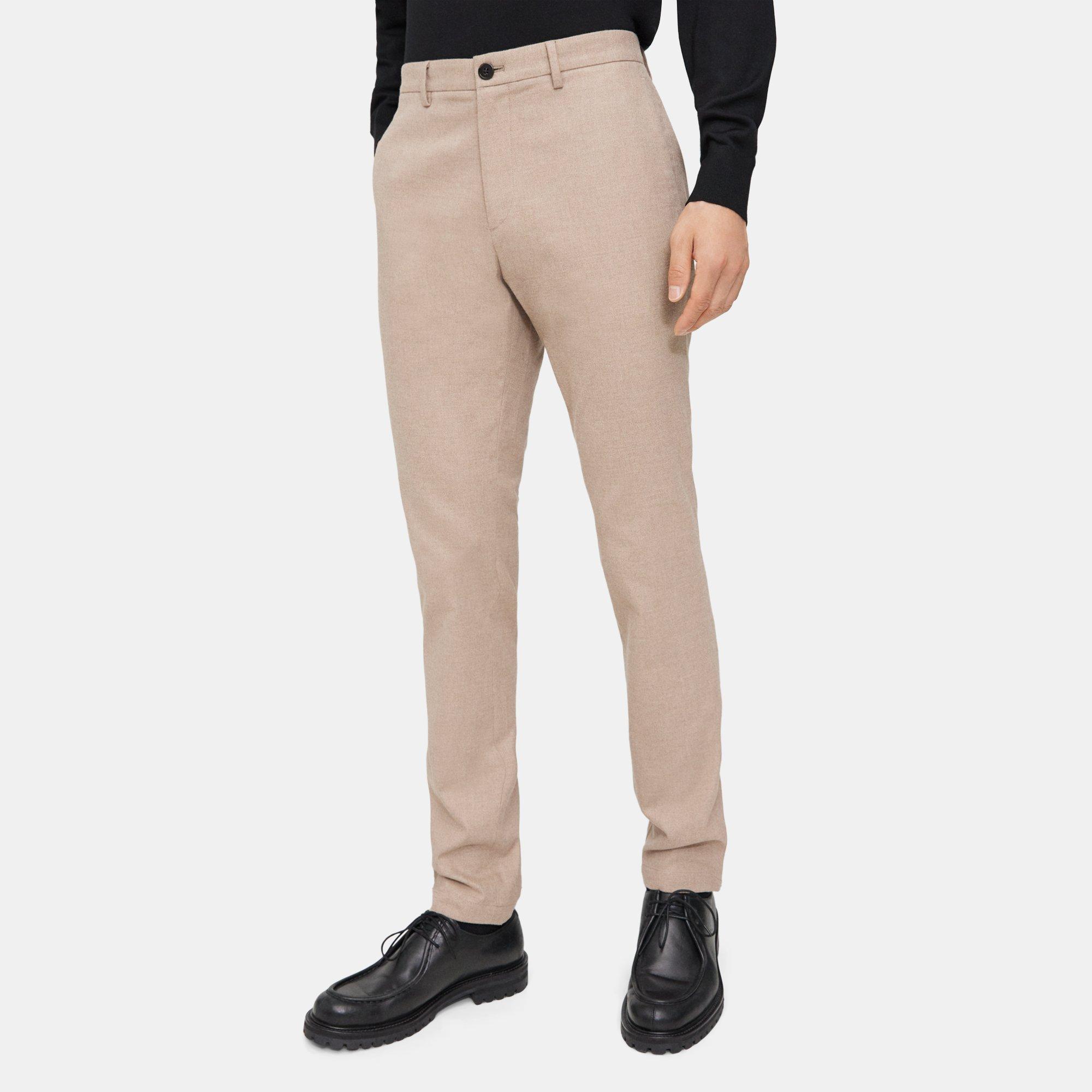 띠어리 Theory Classic-Fit Pant in Cotton Flannel,FOSSIL MELANGE