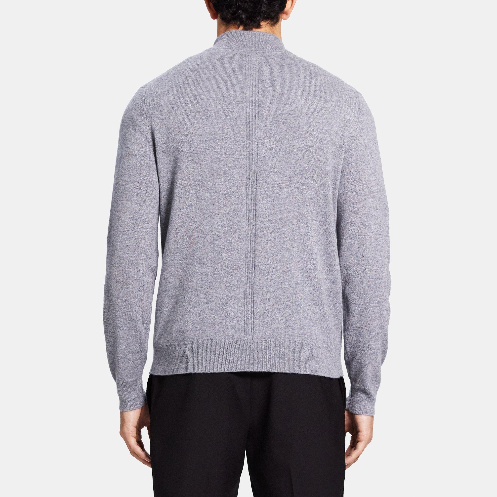 Washable Cashmere Quarter Zip Sweater