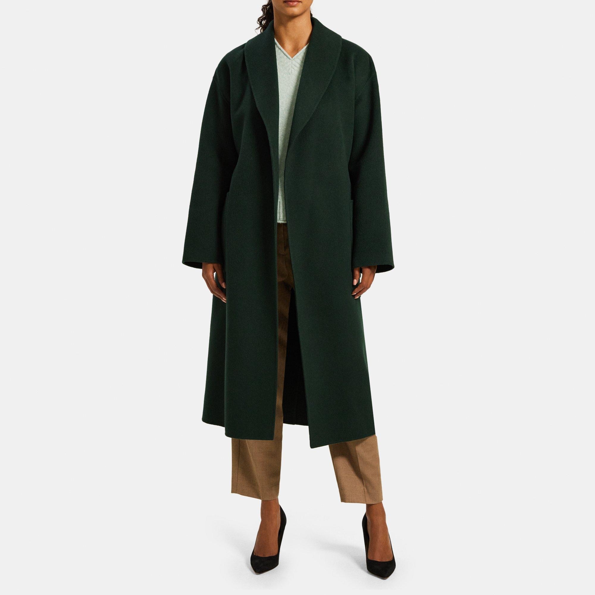 Theory shop green coat