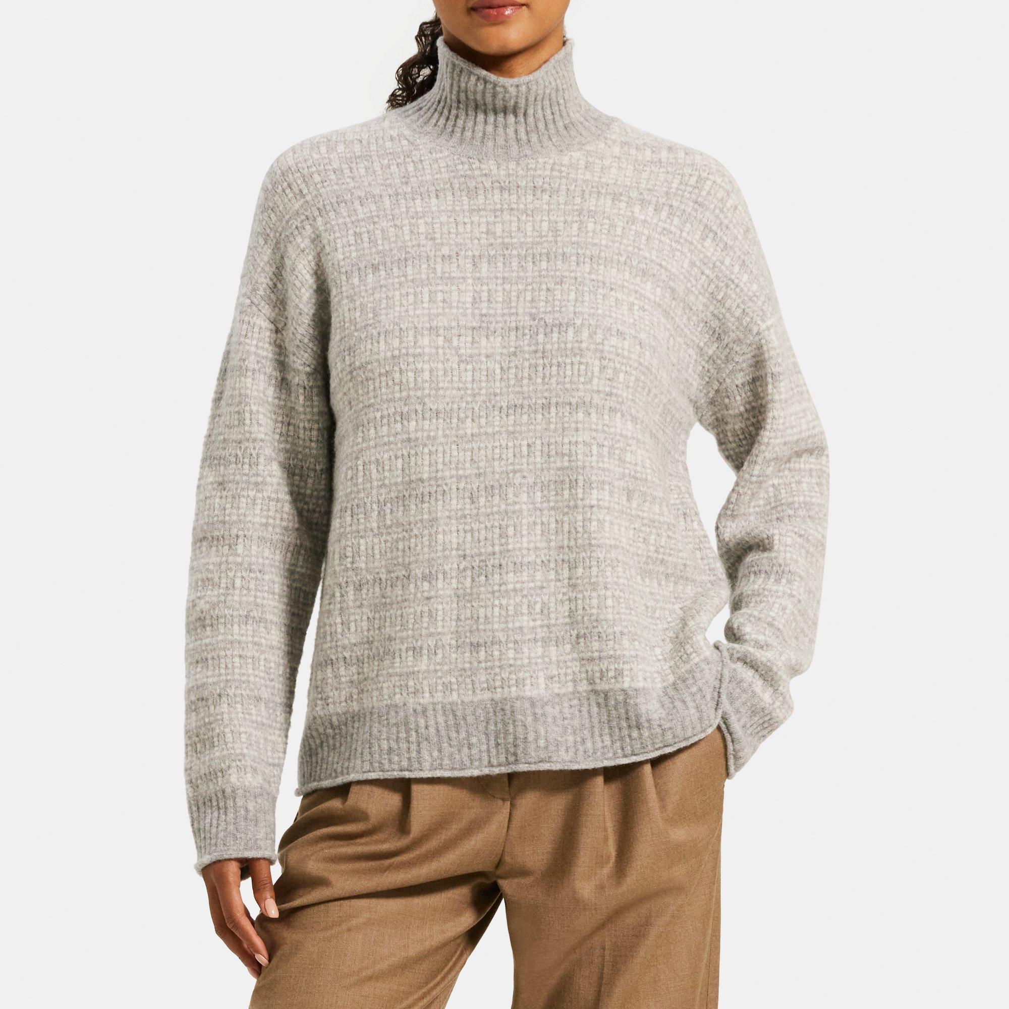 深緑(ふかみどり) theory AIRY WOOL CASH TURTLE NECK ブラック新品