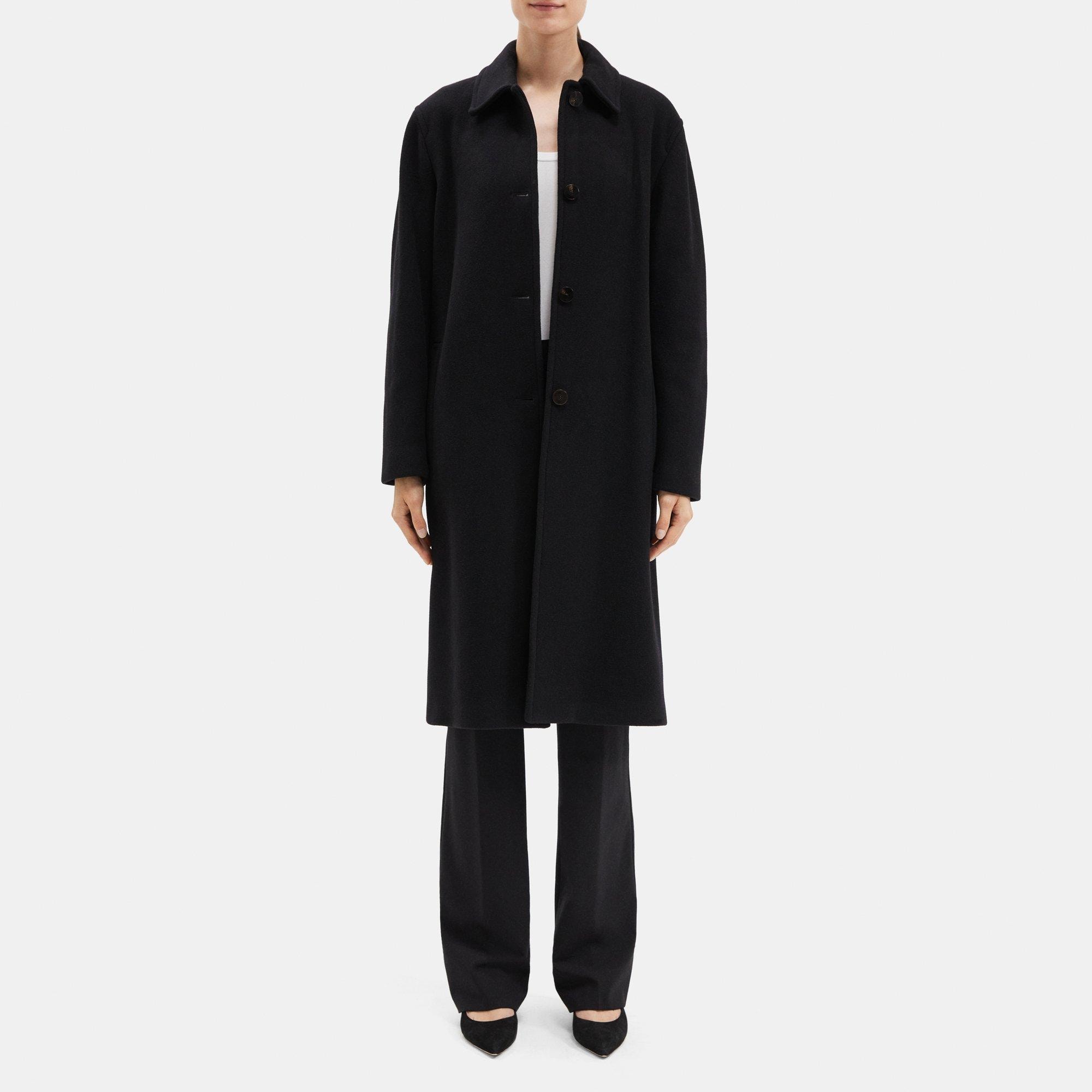 Brushed Wool Car Coat | Theory Outlet
