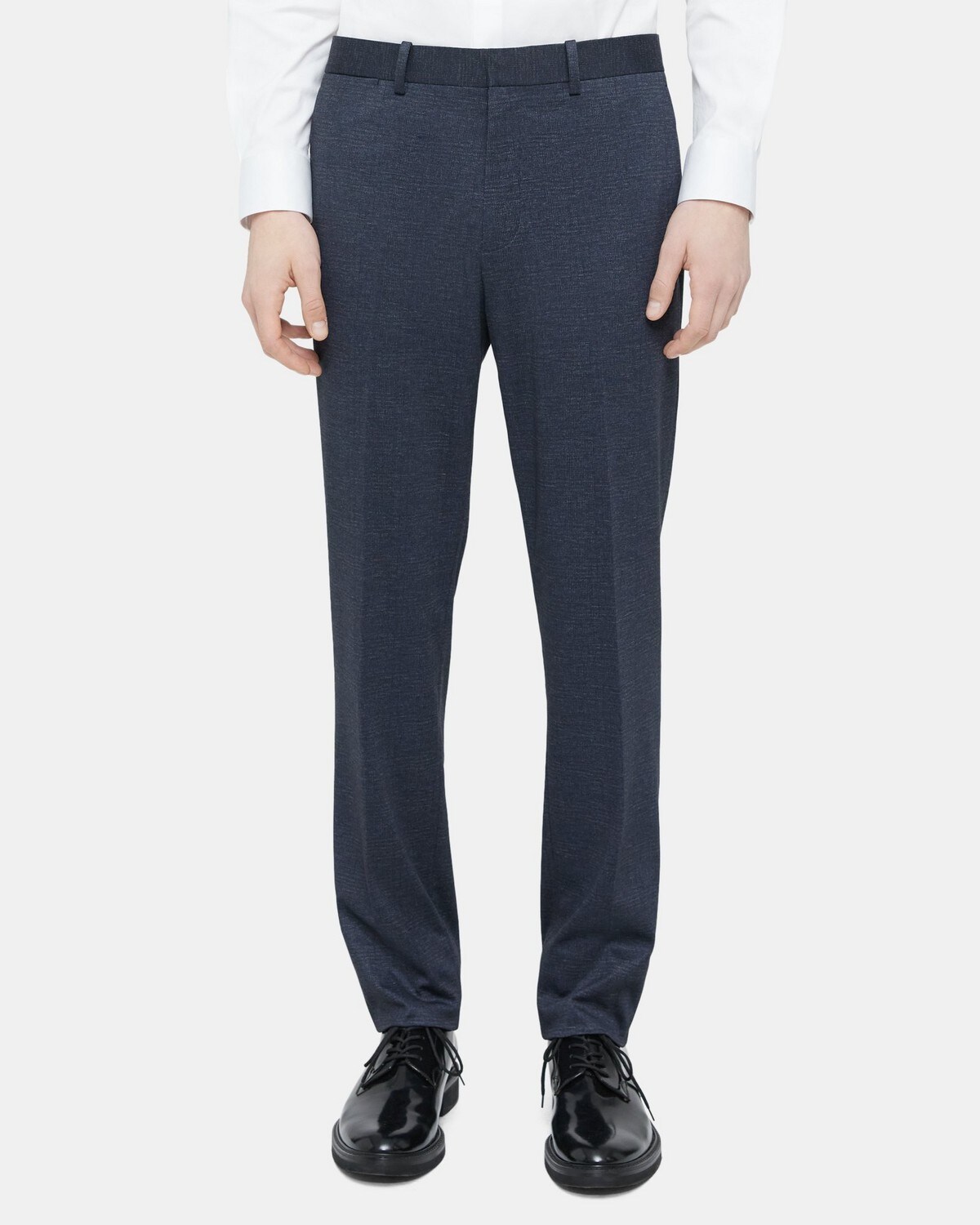 Slim-Fit Suit Pant in Plaid Knit