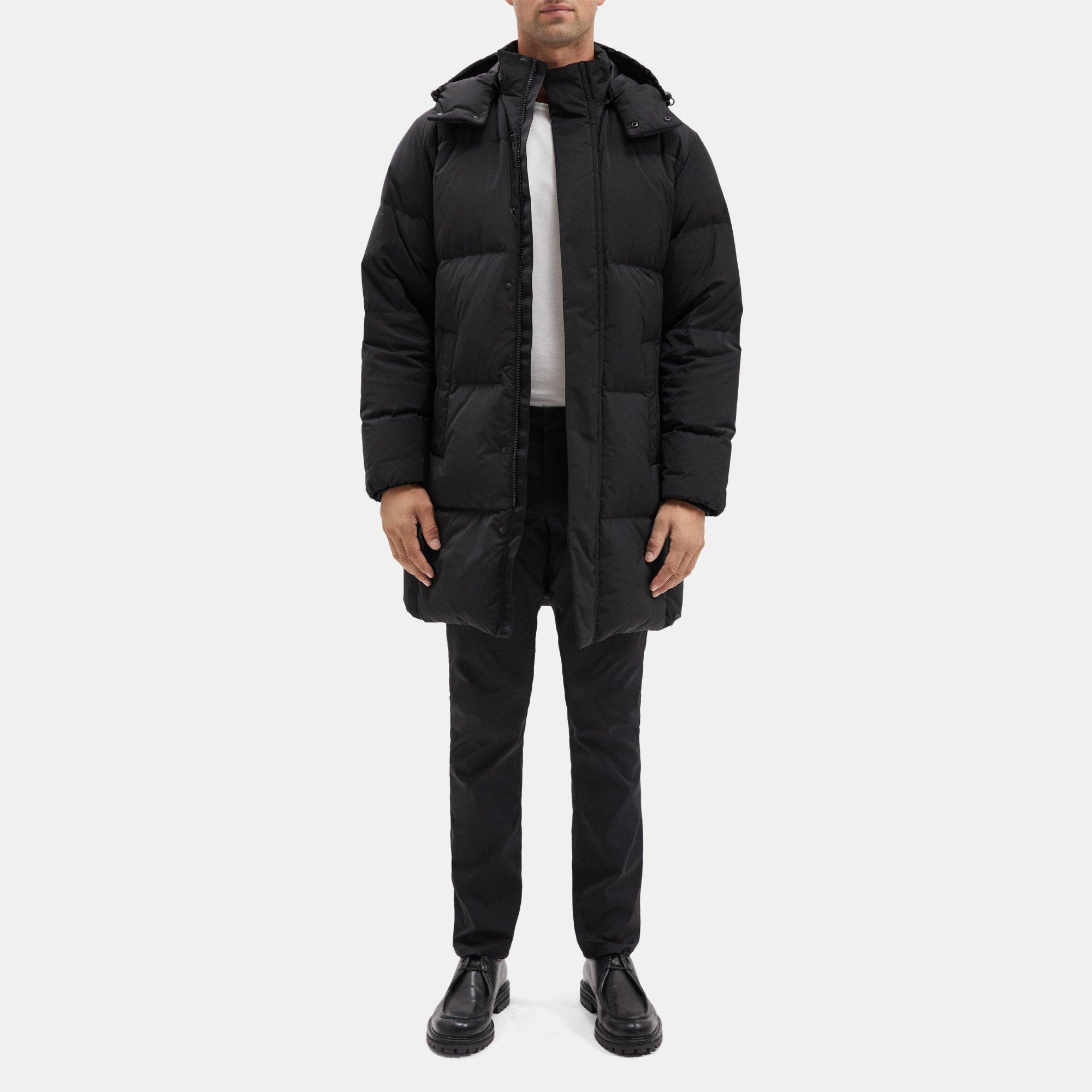 City Poly Hooded Jacket | Theory Outlet