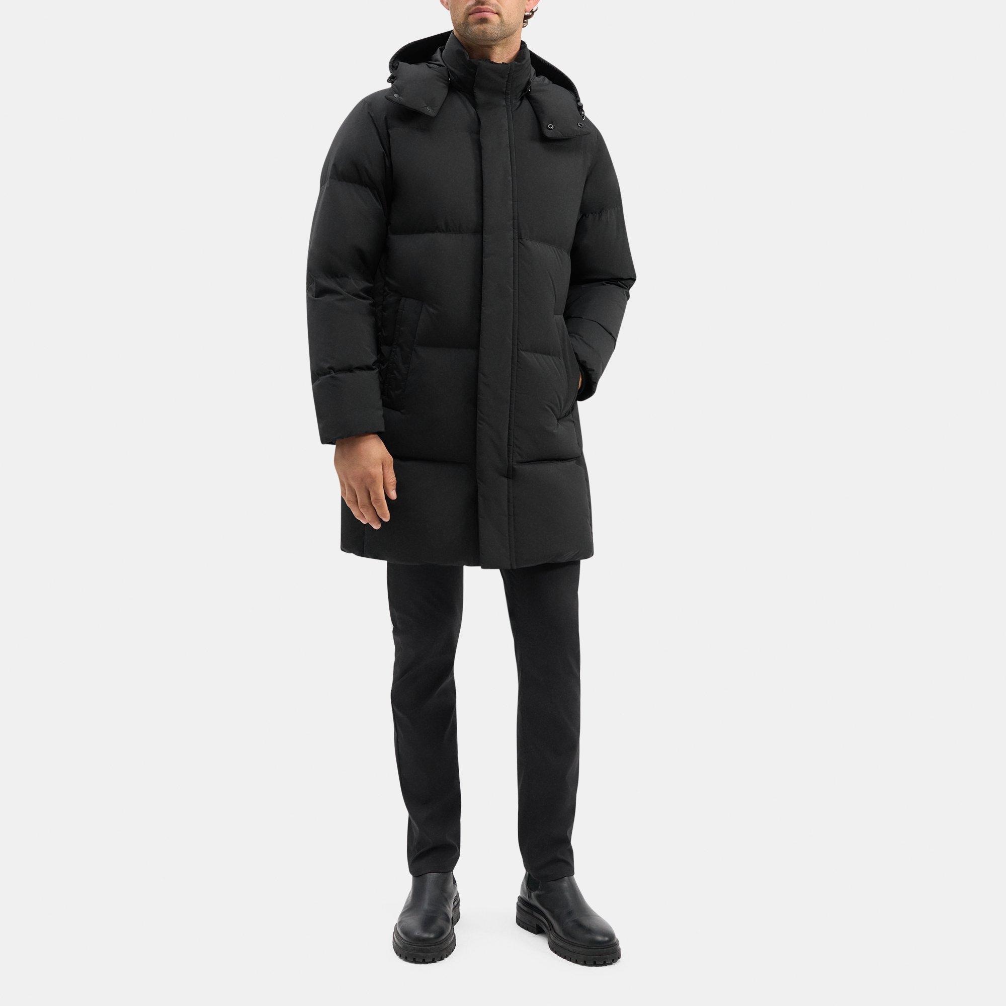 City Poly Hooded Jacket | Theory Outlet