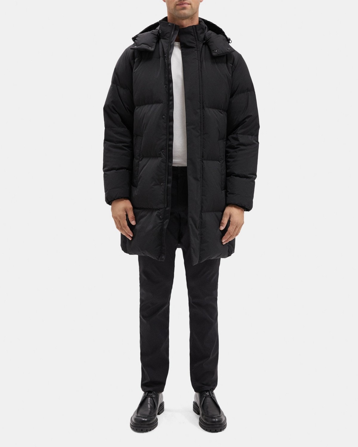 Hooded Jacket in City Poly