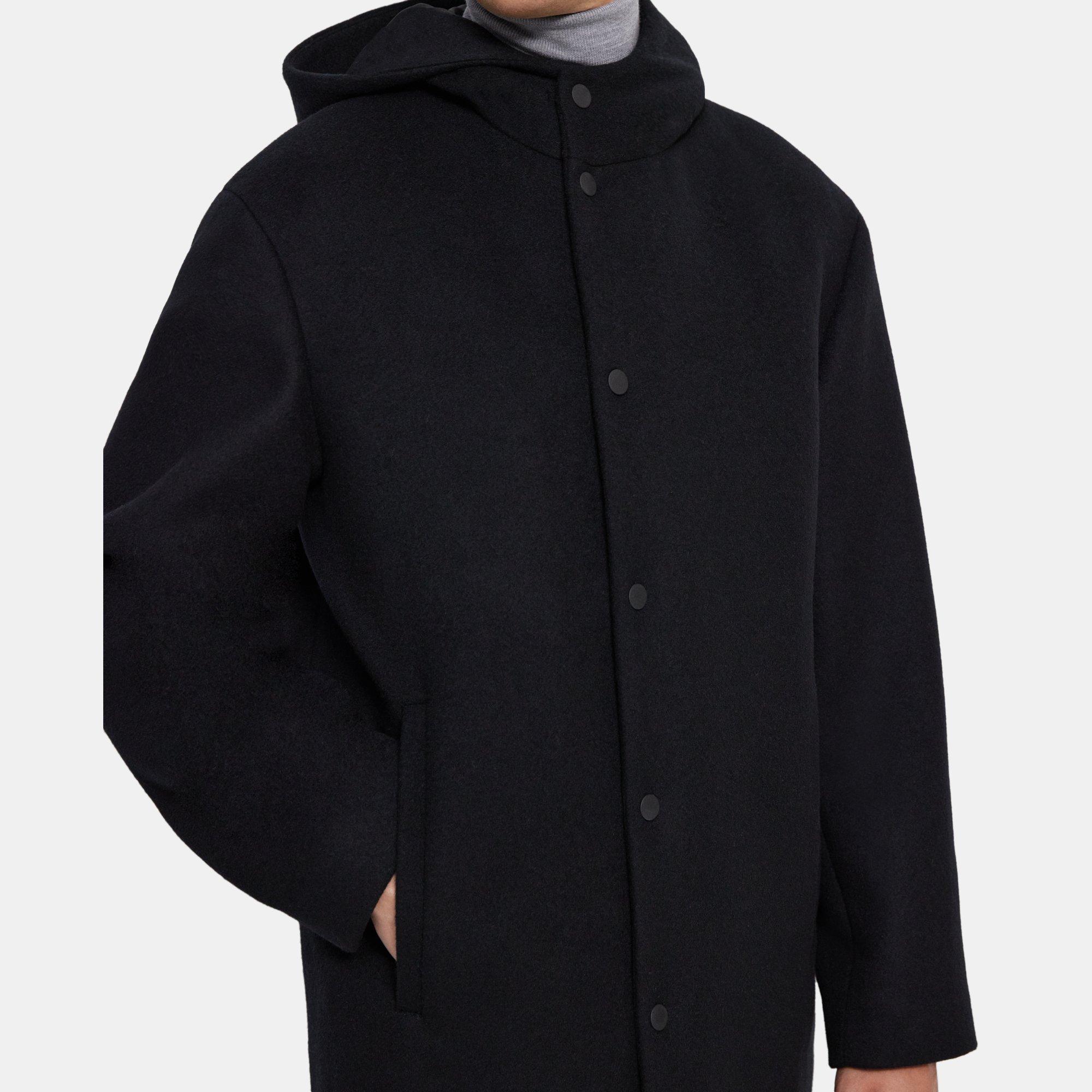 Hooded recycled wool coat, Contemporaine, Women's Wool Coats Fall/Winter  2019