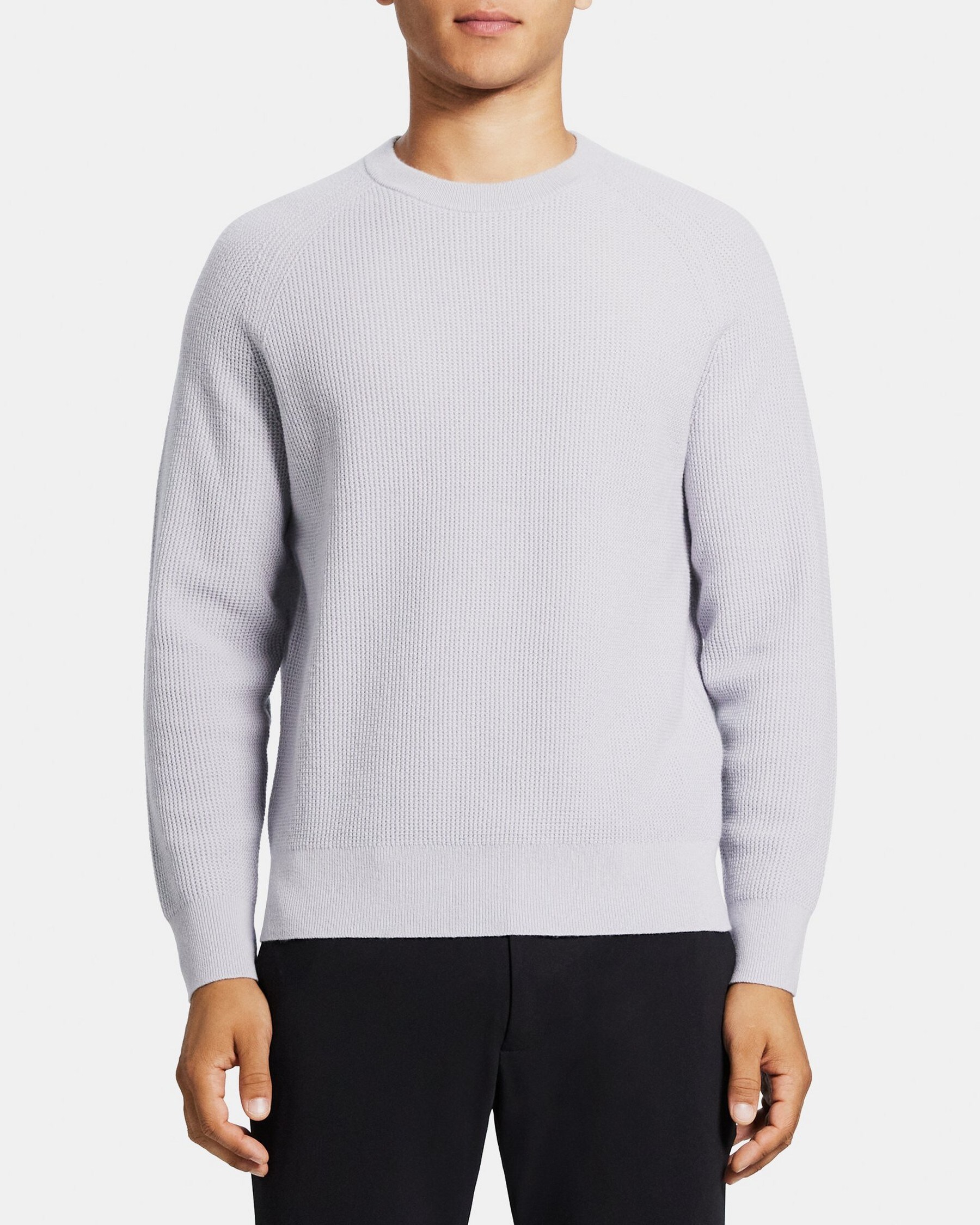 띠어리 Theory Crewneck Sweater in Wool-Cashmere,GRAVITY
