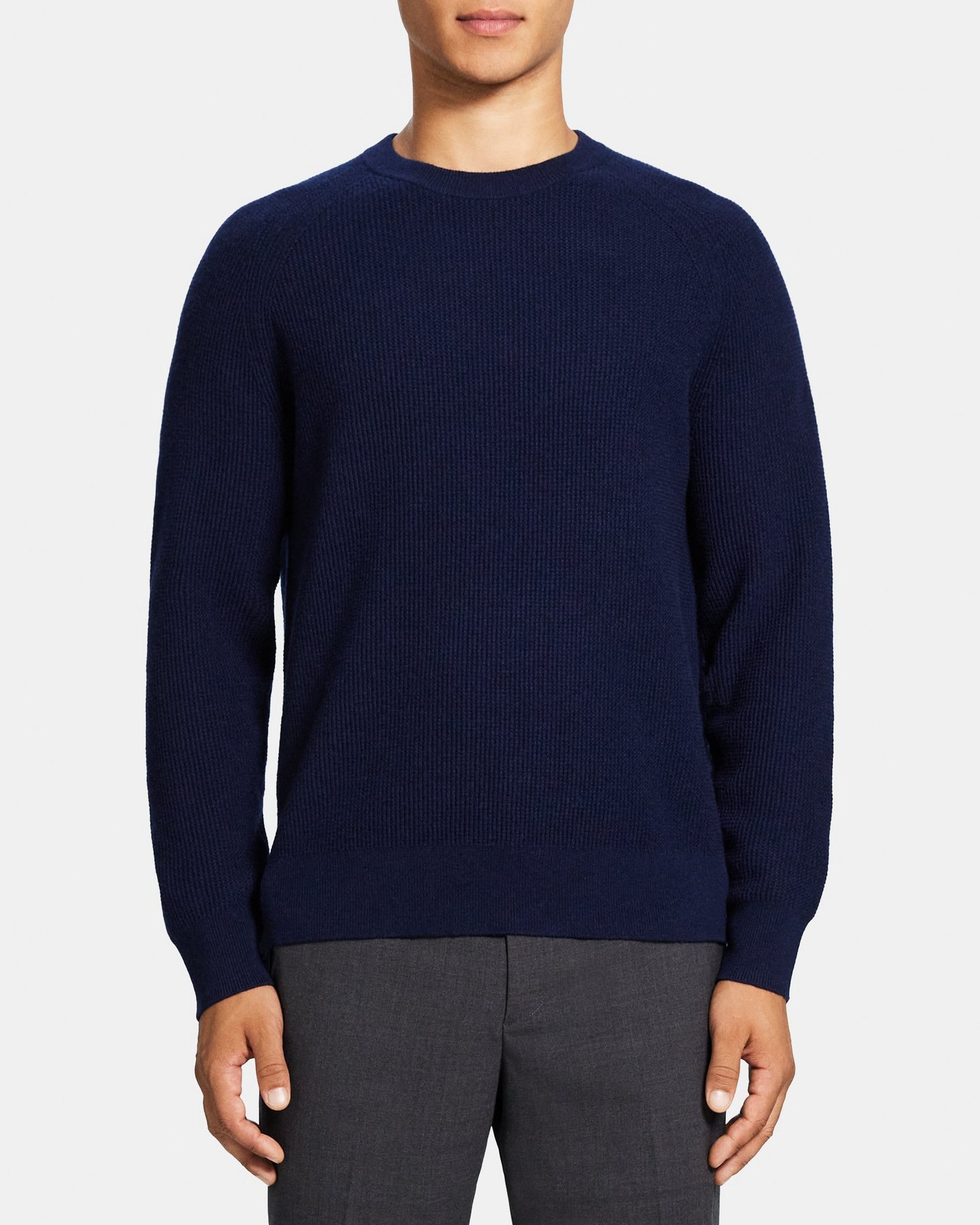 띠어리 Theory Crewneck Sweater in Wool-Cashmere,LIGHT BALTIC