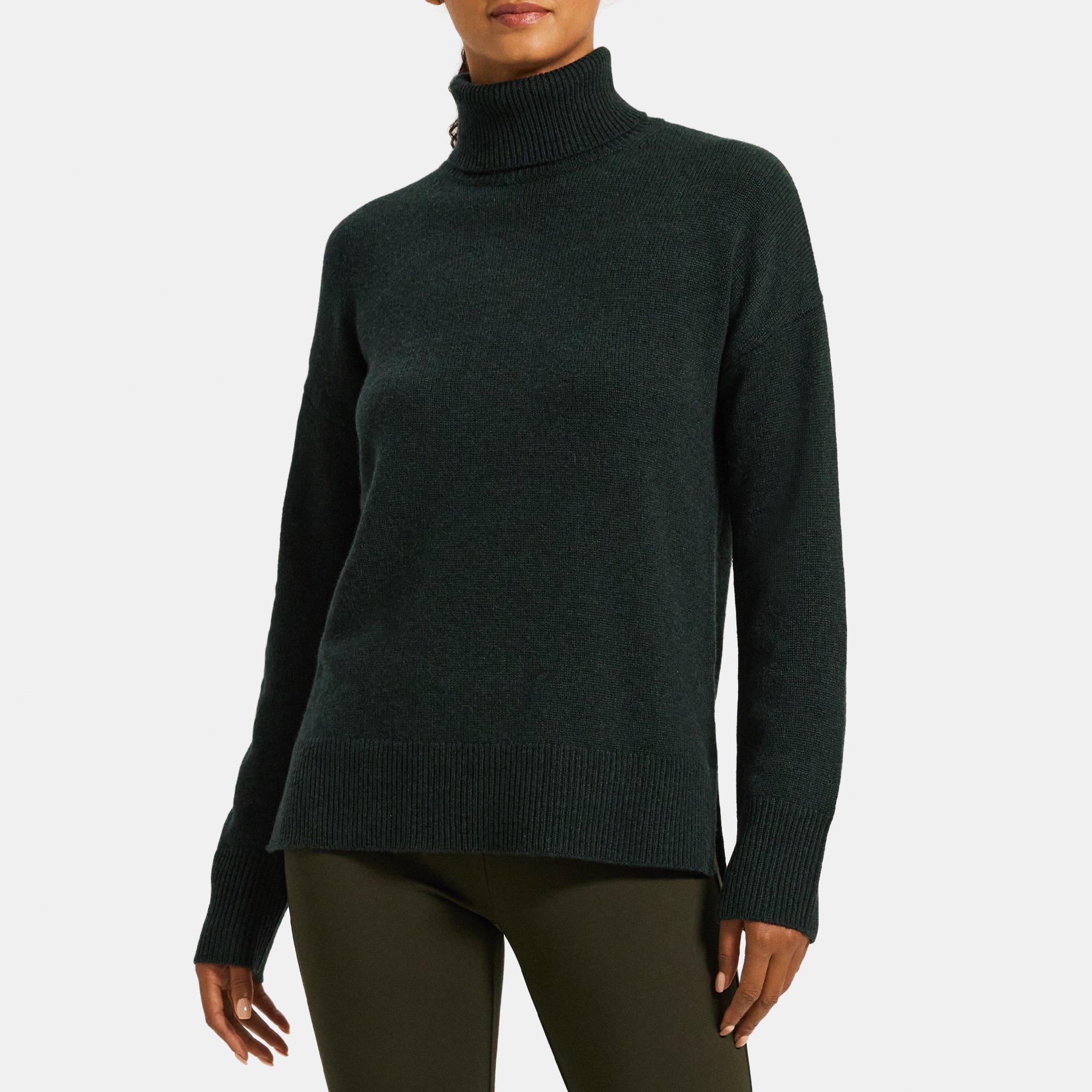 Split Turtleneck Cashmere Pullover - OBSOLETES DO NOT TOUCH