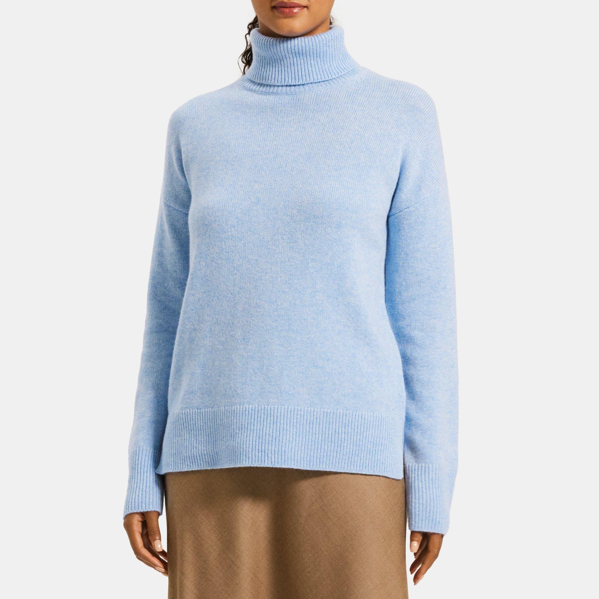 Split Turtleneck Cashmere Pullover - OBSOLETES DO NOT TOUCH