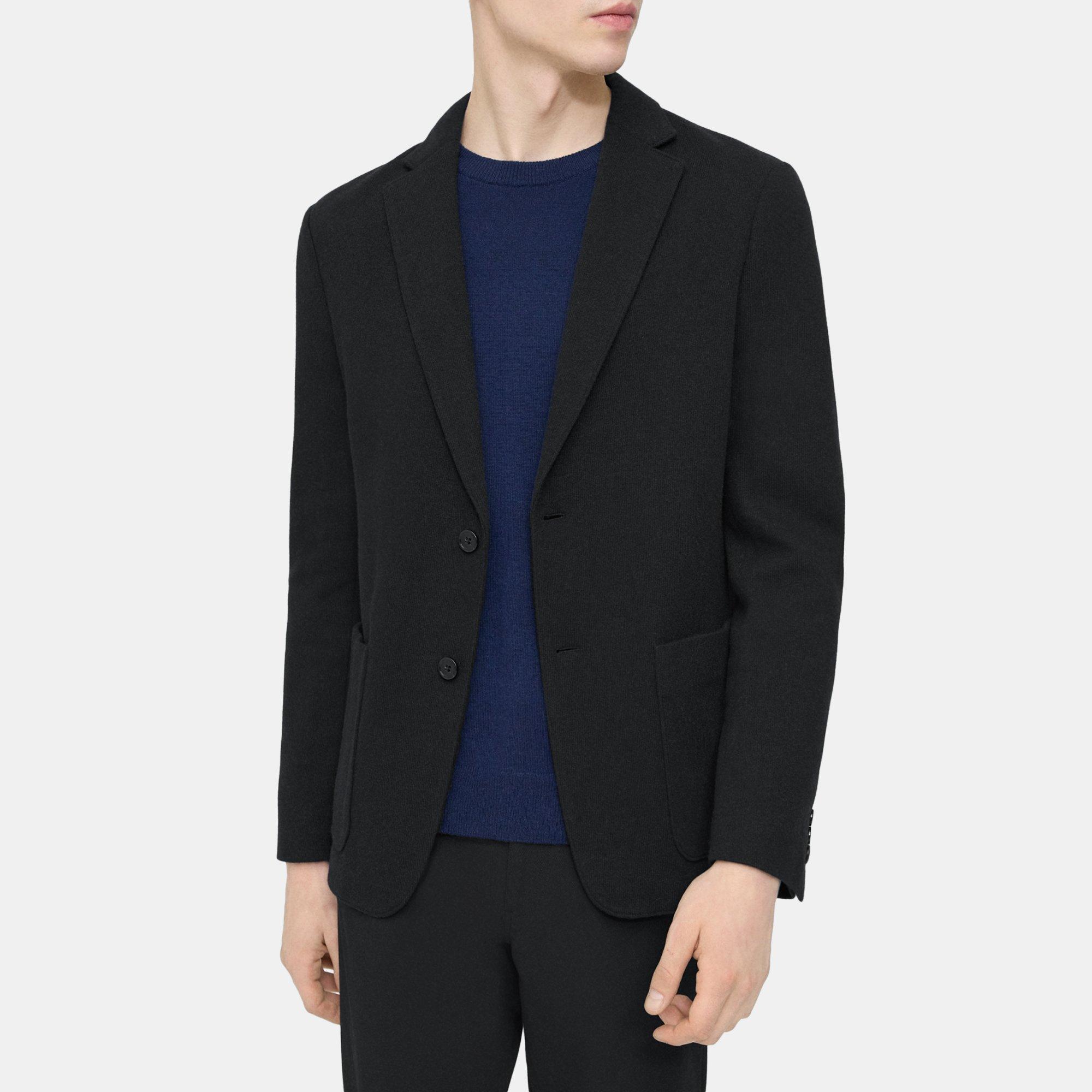 Theory Unstructured Blazer in Double Wool Jersey